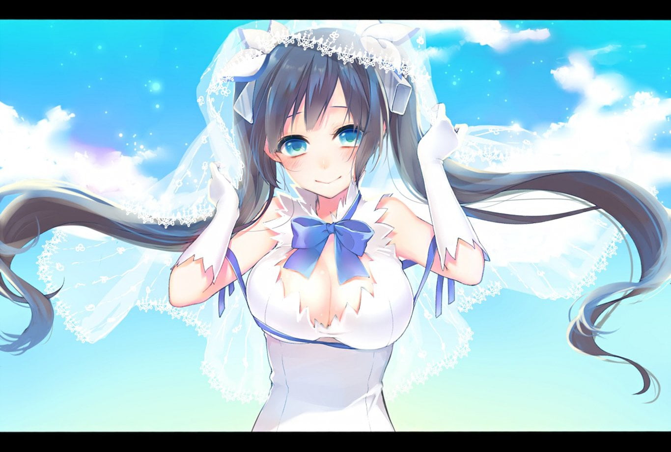 real people, lifestyles, Dungeon ni Deai wo Motomeru no wa Machigatteiru Darou ka, auto post production filter, 720P, portrait, angel, cloud - sky, Hestia (DanMachi), HD Wallpaper