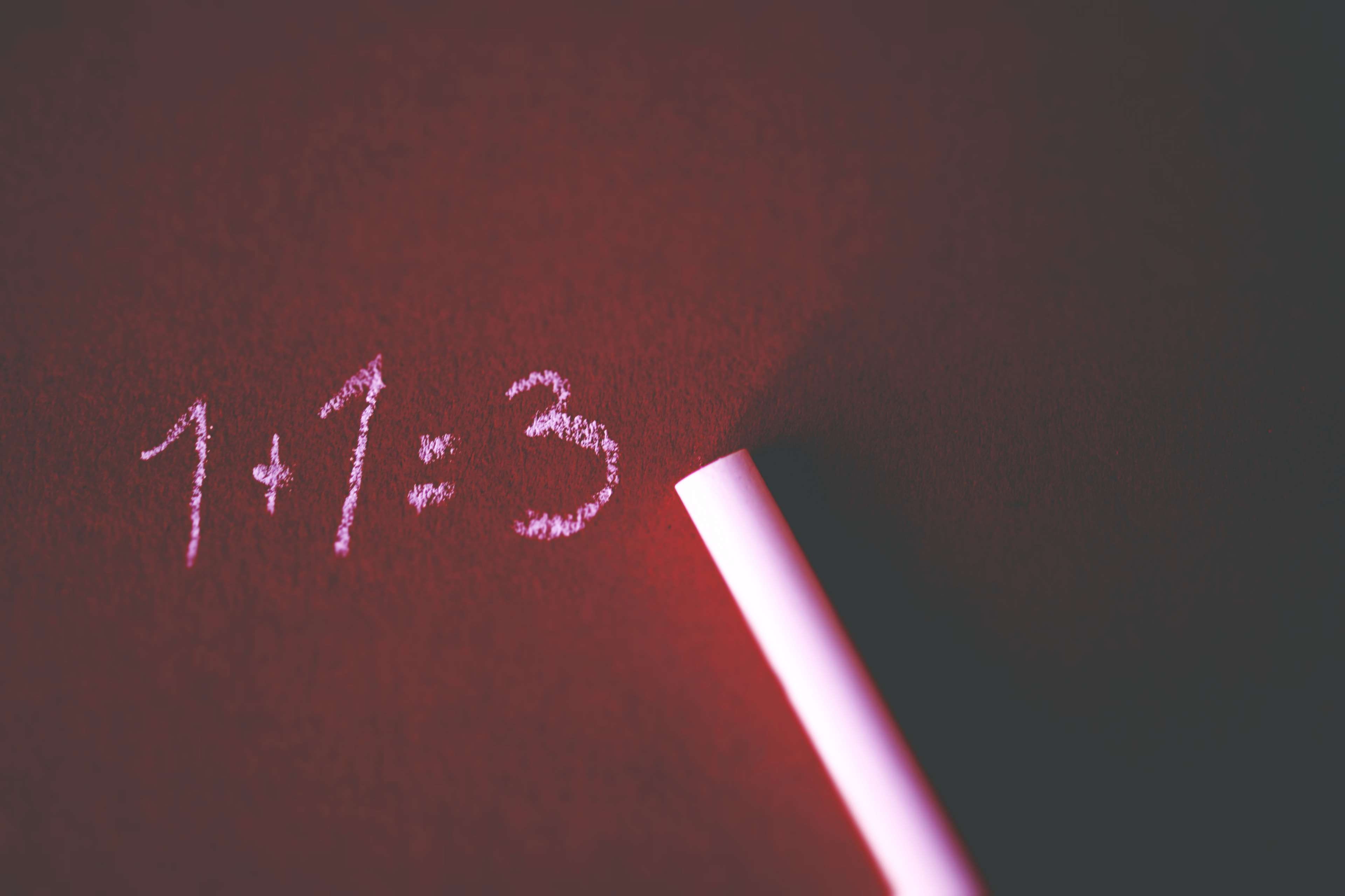 studio shot, number, no people, board, art and craft, red, still life, chalk, indoors, high angle view, dark, close-up, light, creativity, handwriting, HD Wallpaper