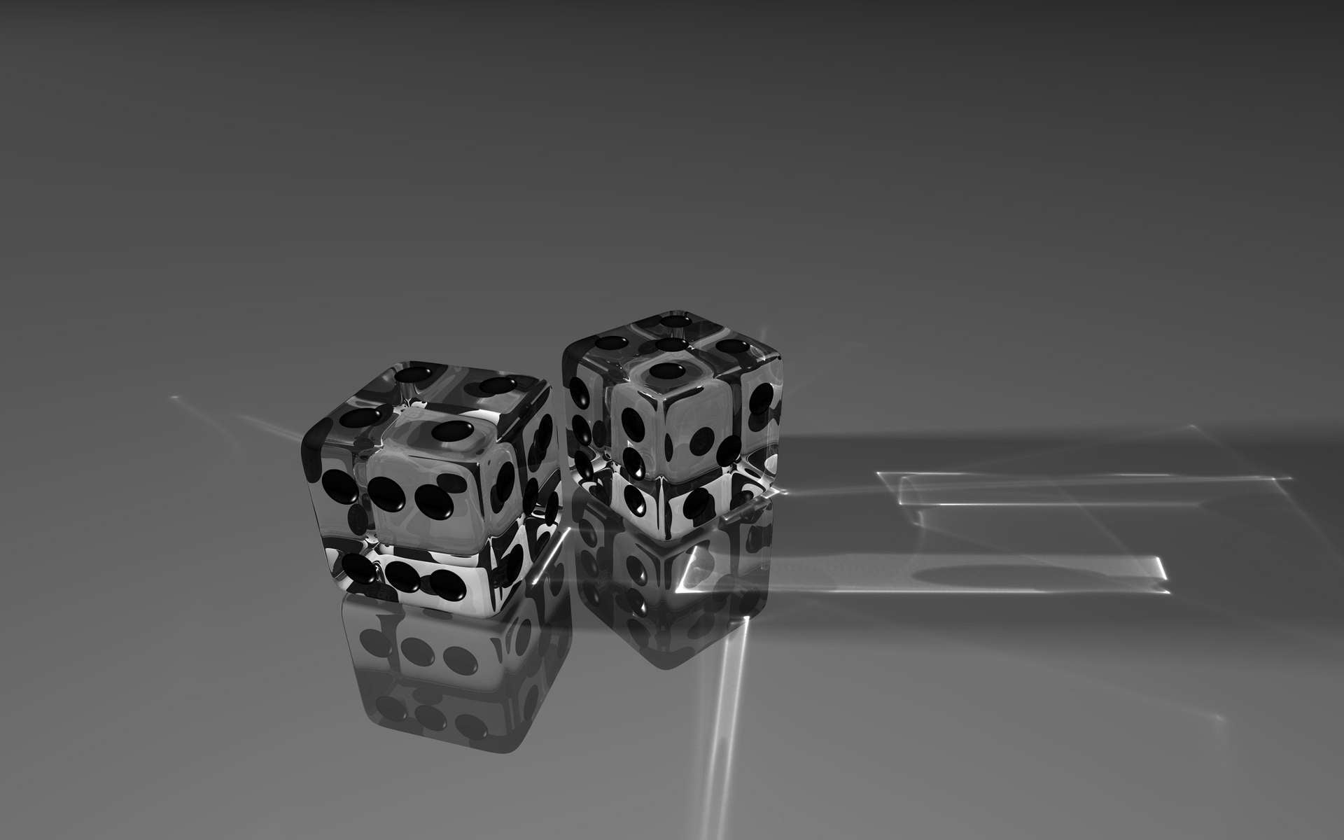 chance, two, three-dimensional Shape, 1080P, white background, still life, spotted, leisure Games, opportunity, casino, shape, glass, cube Shape, studio shot, HD Wallpaper