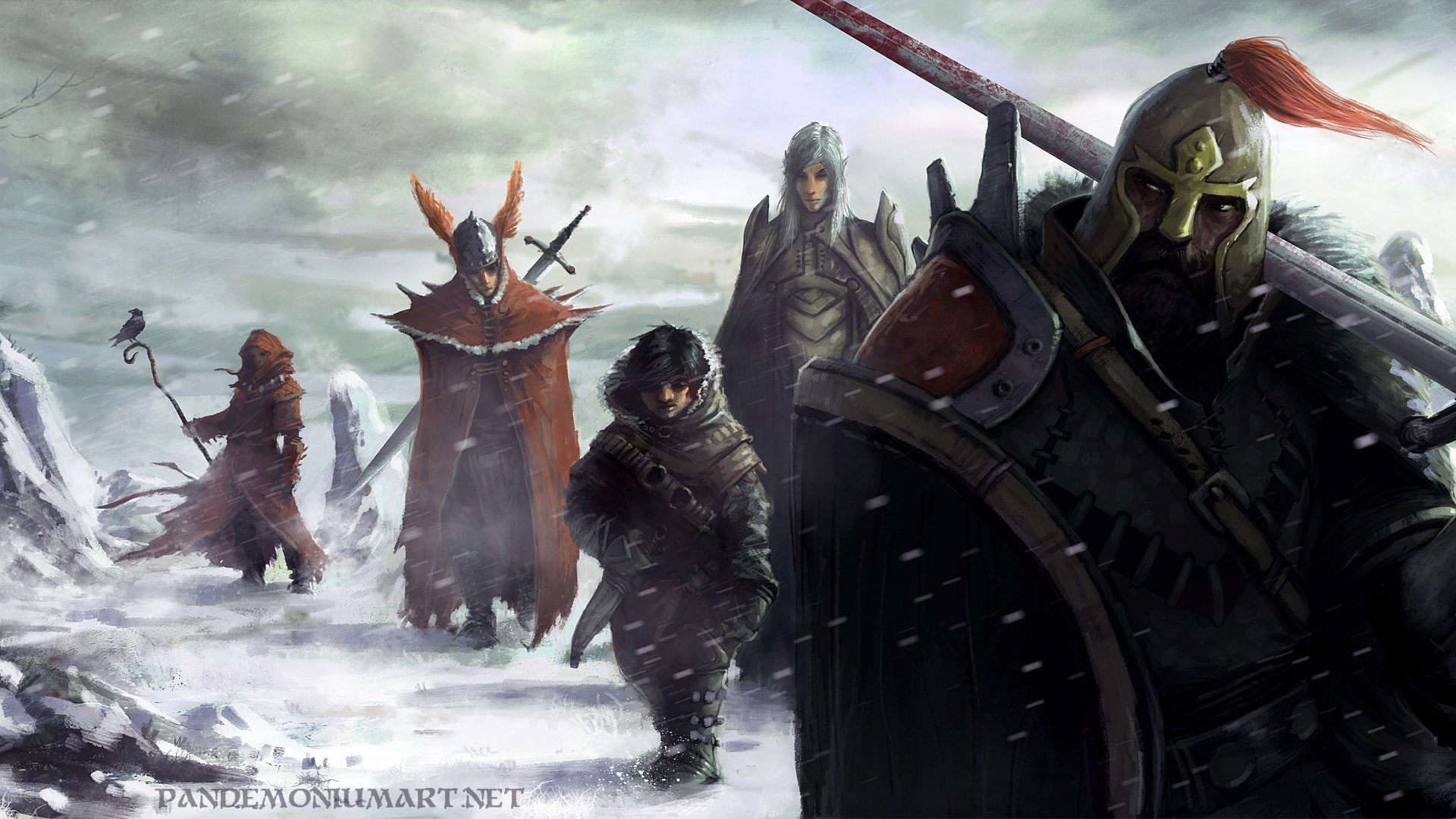 Dungeons and Dragons, Elf, 1080P, Warrior, Snow, Fantasy, Halfling, HD Wallpaper