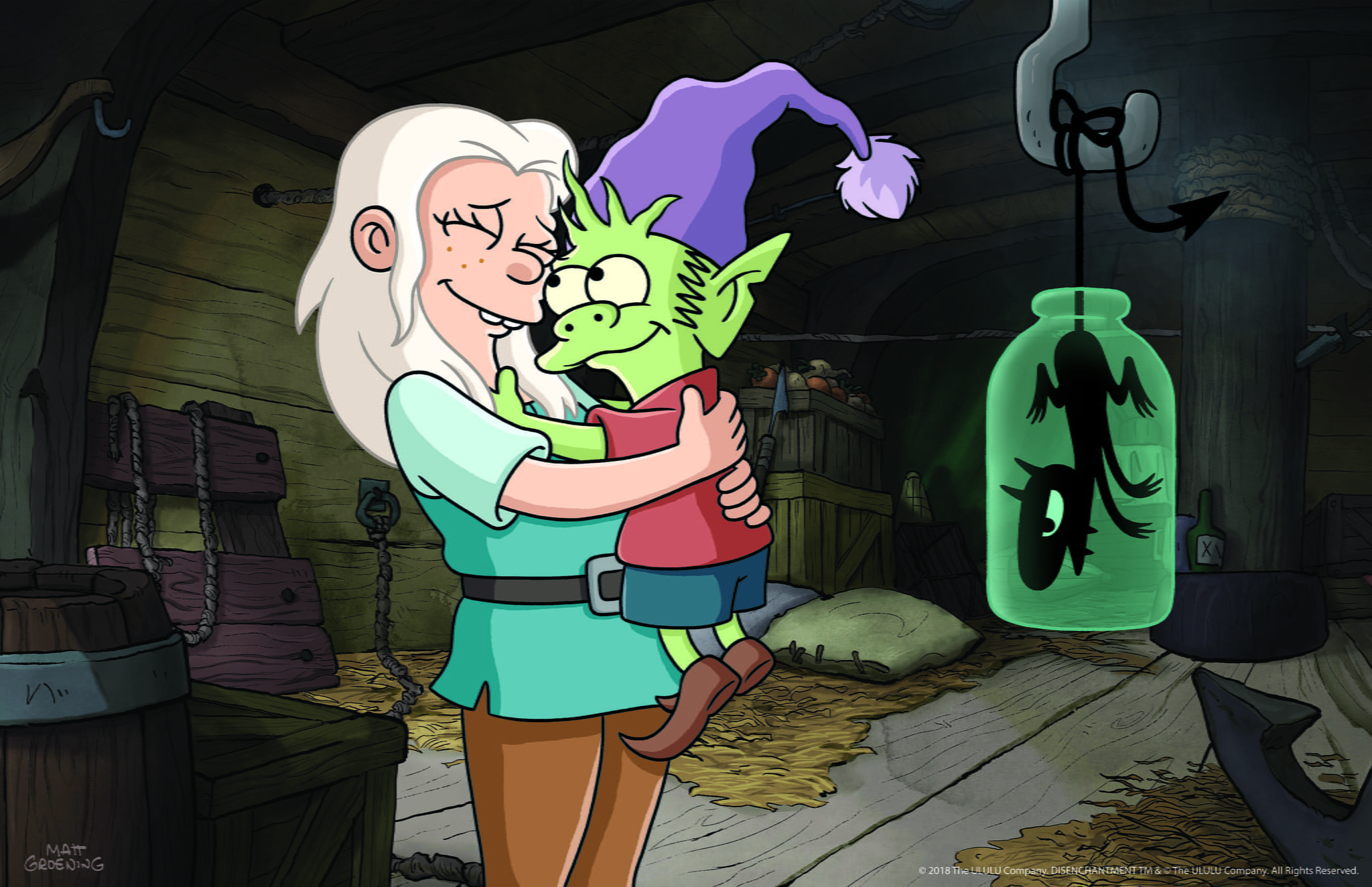 Disenchantment (TV Show), 1080P, Bean (Disenchantment), TV Show, Luci (Disenchantment), Elfo (Disenchantment), Disenchantment, HD Wallpaper
