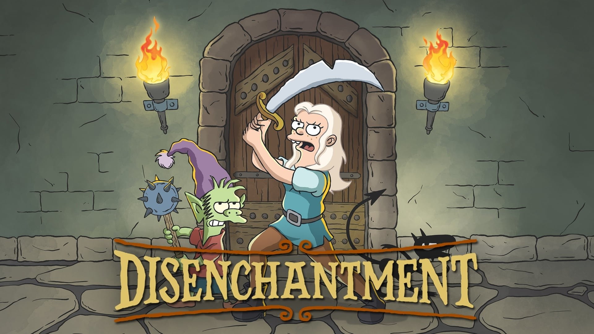 1080P, TV Show, Bean (Disenchantment), Elfo (Disenchantment), Disenchantment, Luci (Disenchantment), Disenchantment (TV Show), HD Wallpaper