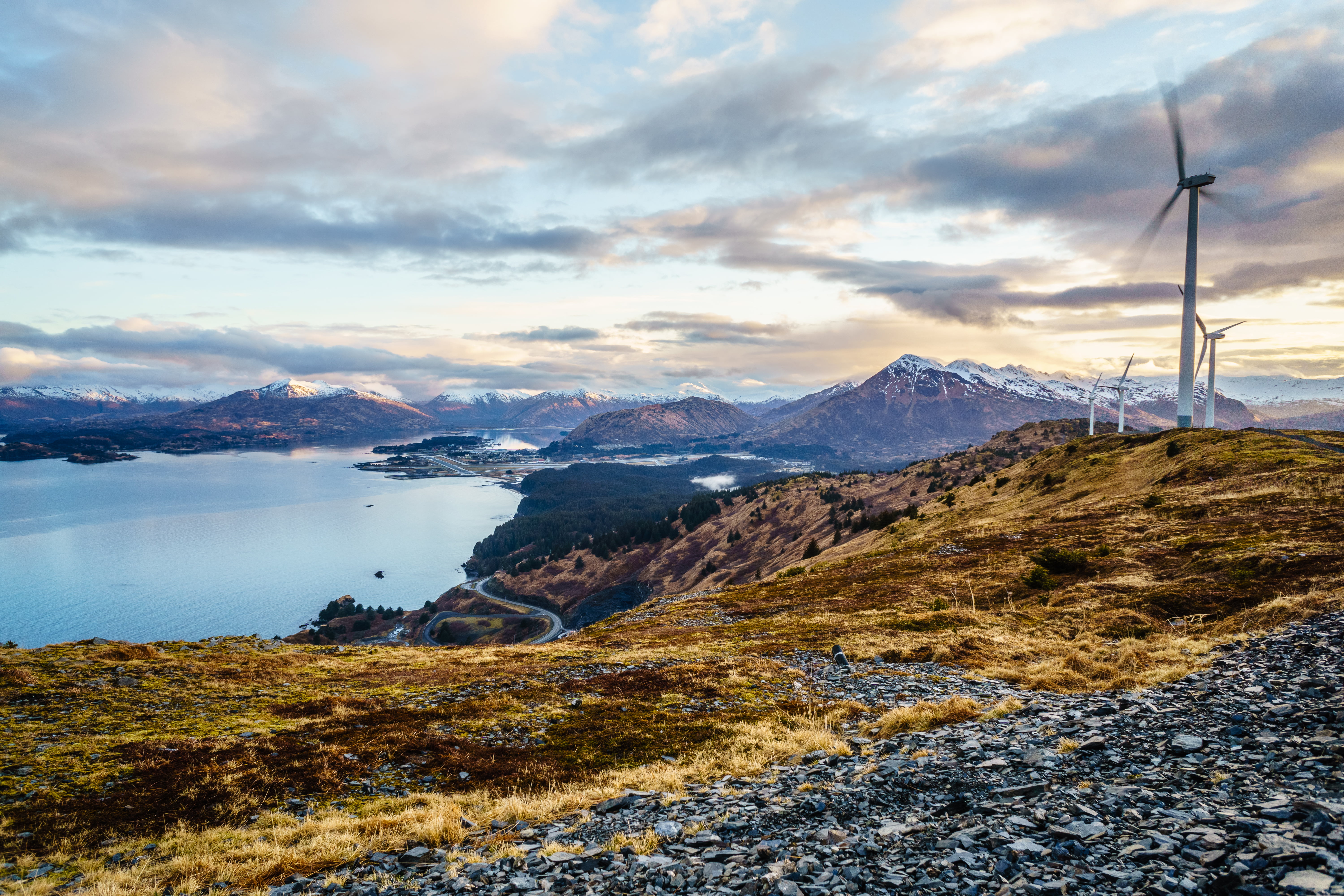 landscape photography, Kodiak Alaska, Lightroom, sky, lake, 16mm, photography, HDR, AK, landscape, Sunset, electricity, 5K, Sony A6000, Sony ILCE-6000, HD Wallpaper