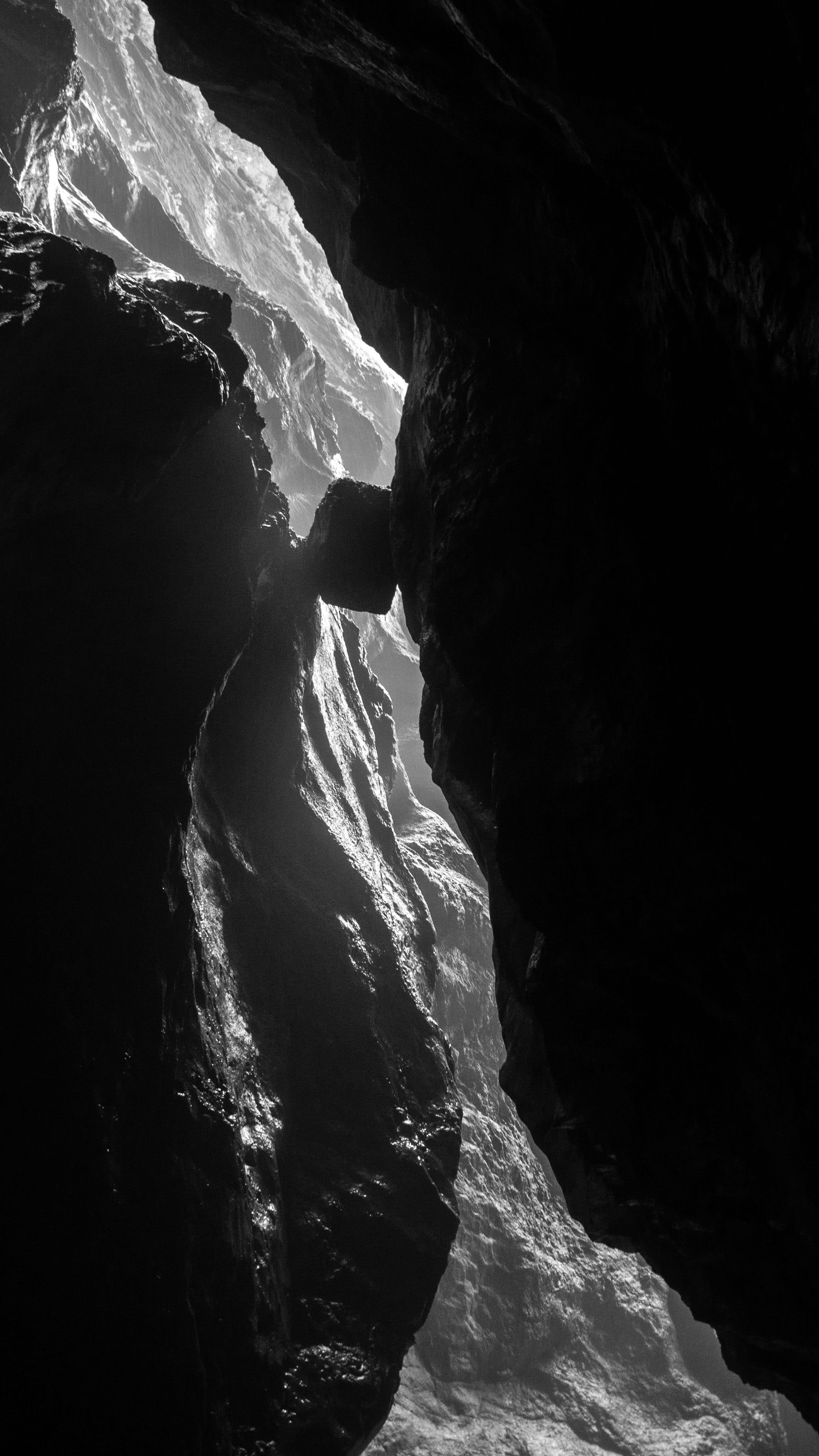 no people, grotto, cave, rock formation, travel destinations, nature, flowing, rock - object, water, scenics - nature, defile, beauty in nature, motion, Phone HD Wallpaper