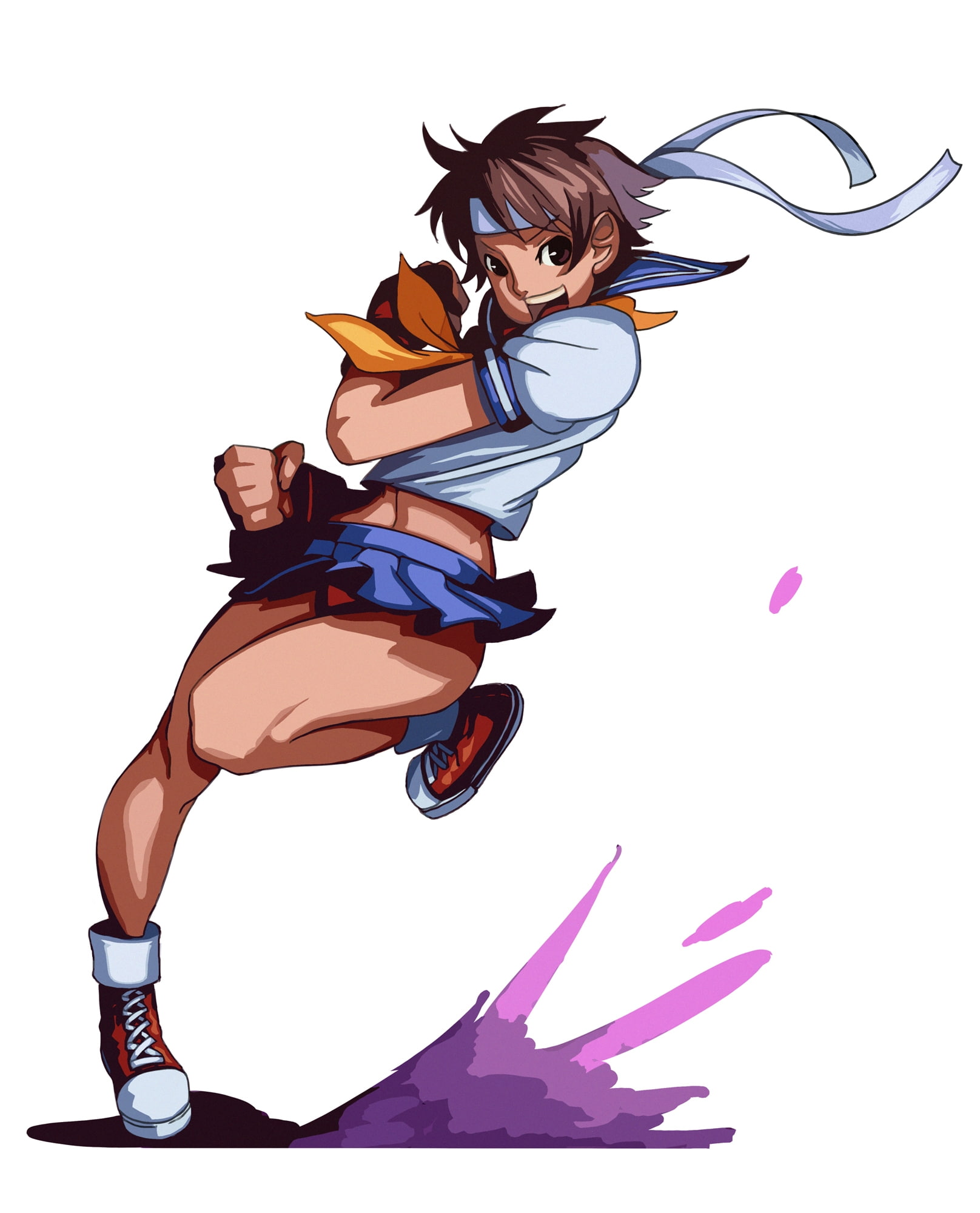 x, games, video, 1080P, street fighter, street, art, fan, fighter, Sakura, hd, Phone HD Wallpaper