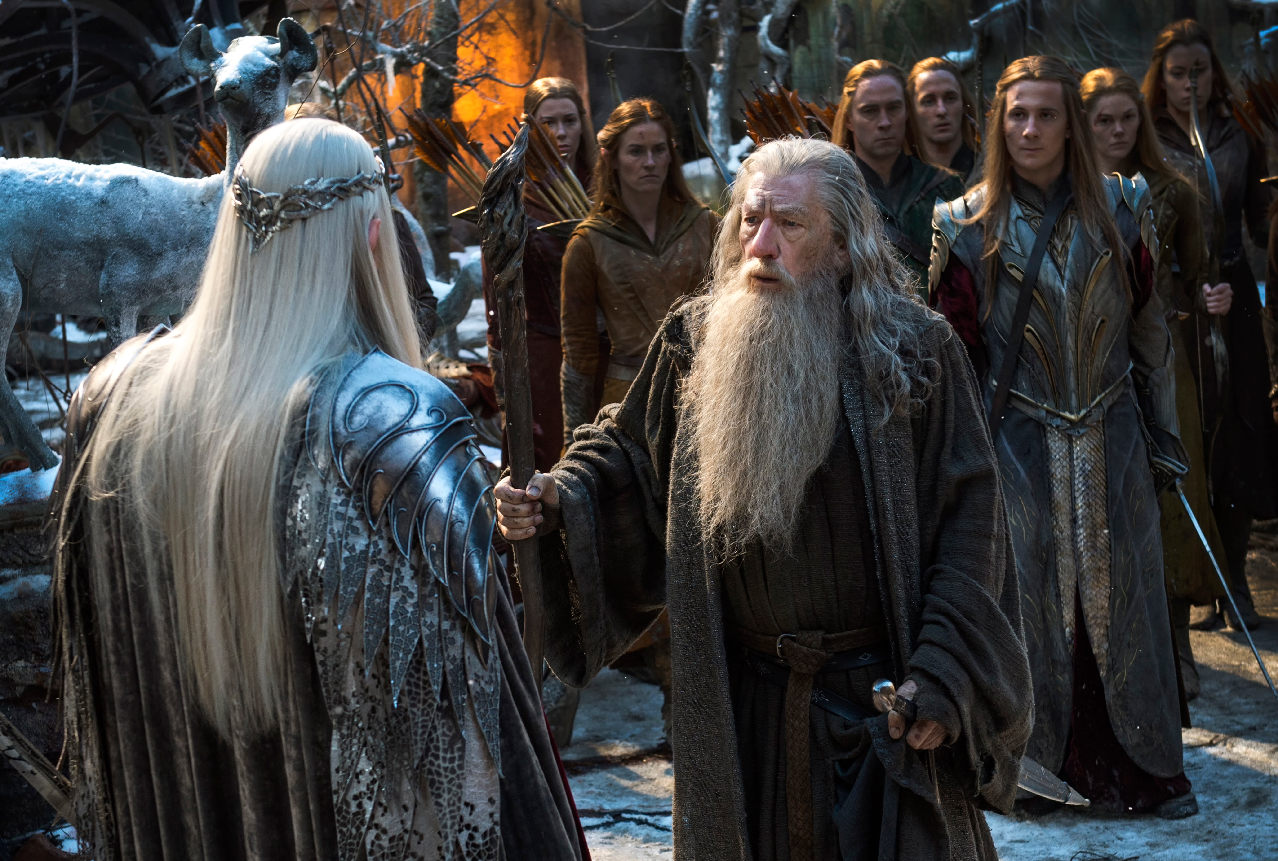 costume, still, movie, leisure activity, long hair, real people, warm clothing, lord, hair, celebration, day, waist up, incidental people, Gandalf, standing, HD Wallpaper