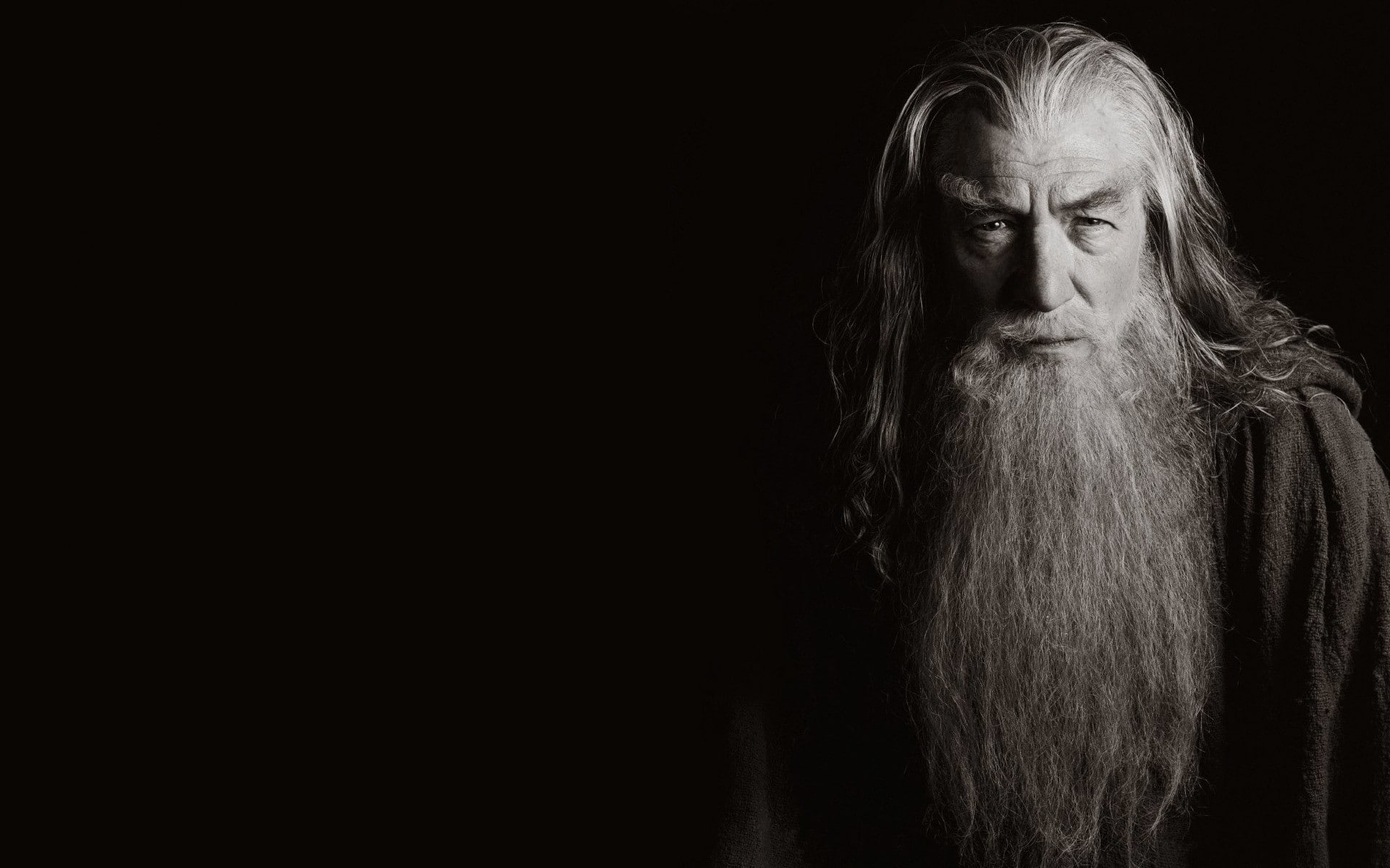 ian, gandalf, lord, x, background, art, hd, wallpape, 1080P, Black, people, minimalistic, rings, mckellen, actors, HD Wallpaper