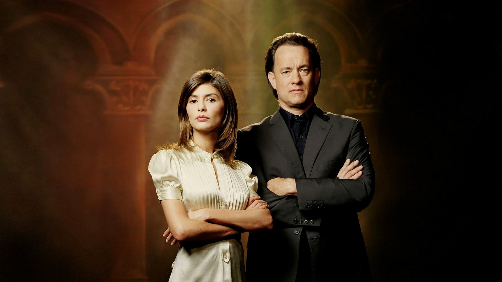 Audrey Tautou, Tom Hanks, Movie, The Da Vinci Code, 1080P, HD Wallpaper