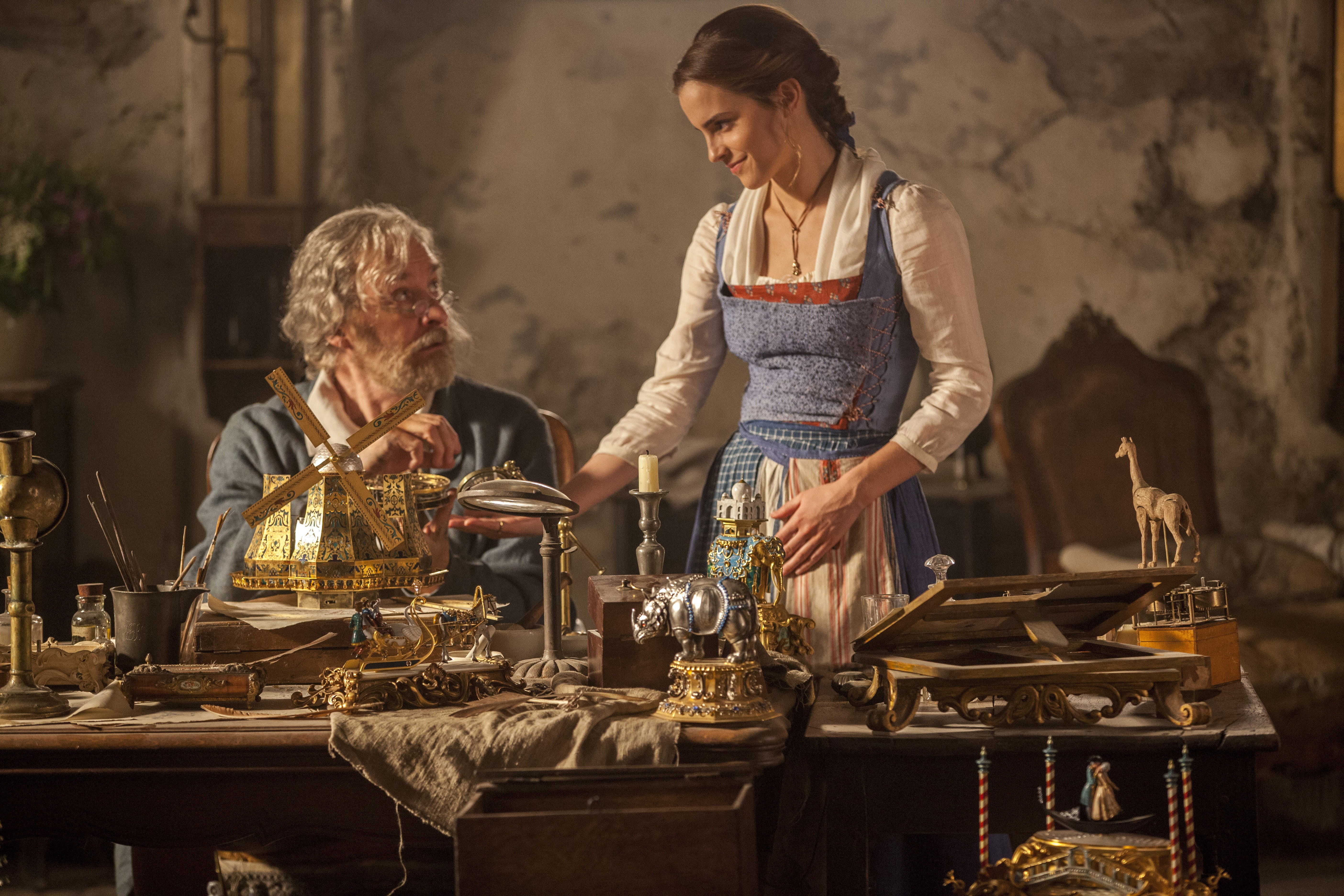 movie, fairy tale, Kevin Kline, film, Emma Watson, 5K, Beauty and The Beast, Disney, cinema, HD Wallpaper