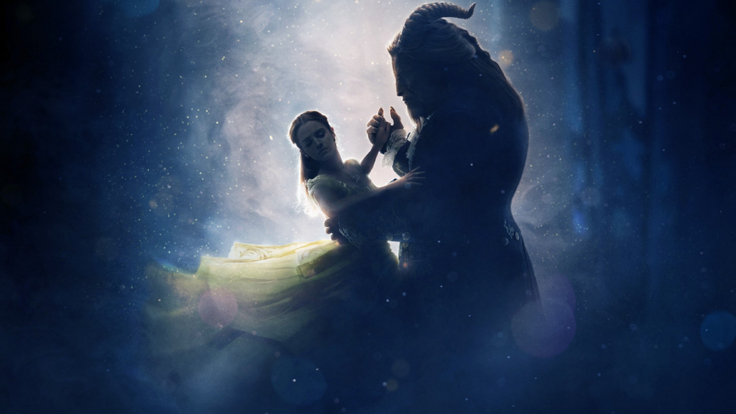  digital, beauty, Beauty and the Beast, Emma Watson, best movies, beast, Luke Evans, 2K, HD Wallpaper