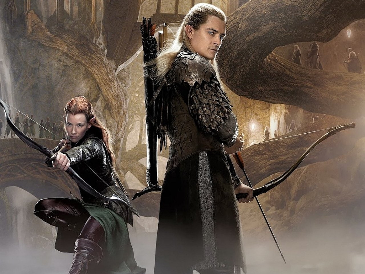 Orlando Bloom, 720P, Movie, The Hobbit: The Desolation of Smaug, Evangeline Lilly, HD Wallpaper