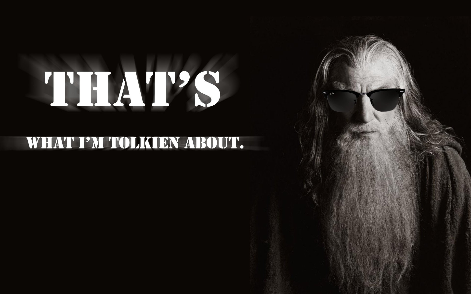 Funny, 1080P, The Lord of the Rings, Humor, Lord of the Rings, Ian McKellen, HD Wallpaper