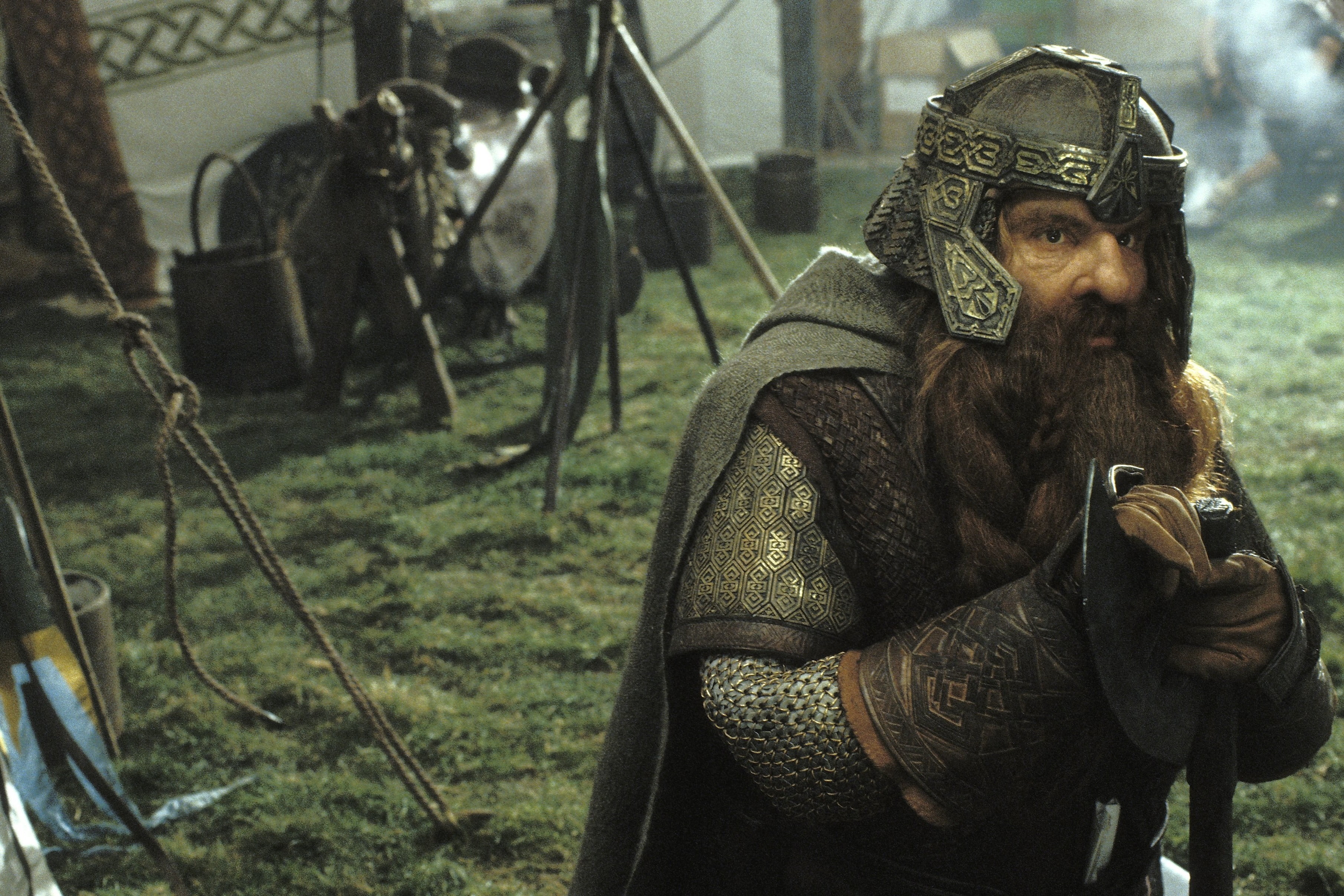 contemplation, waist up, primate, men, clothing, ape, lifestyles, 2K, holding, focus on foreground, mammal, sitting, land, one person, gimli dwarfs beards moustache the lord of the rings, HD Wallpaper