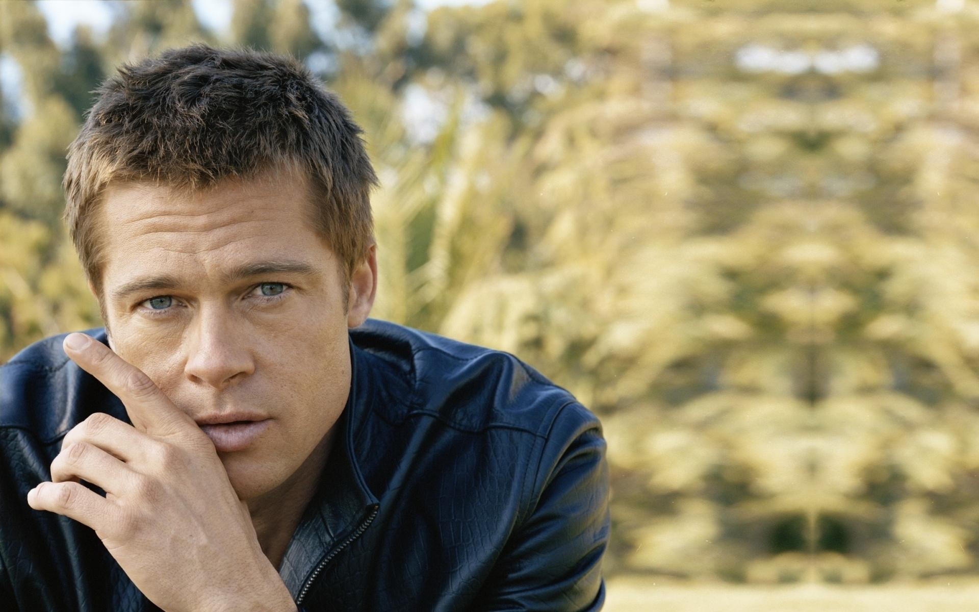 pitt, actor, 1080P, man, eyes, brad, producer, brad pitt, HD Wallpaper