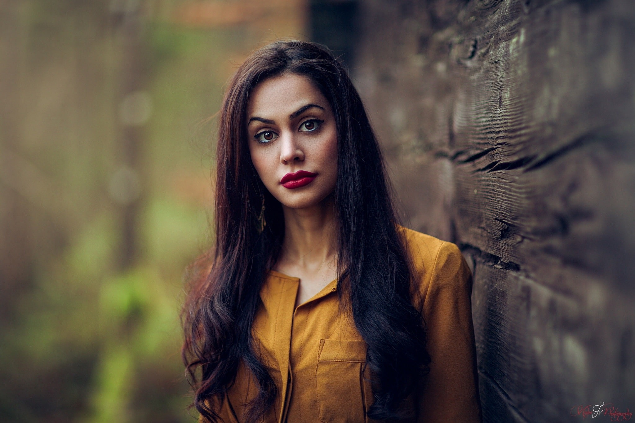 portrait, women, 1080P, Alessandro Di Cicco, women outdoors, depth of field, HD Wallpaper