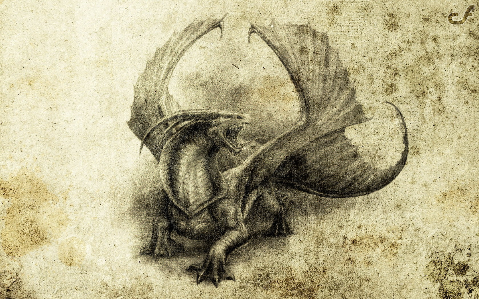 arts And Entertainment, dragon, painted Image, black And White, cultures, victorian Style, reptile, animal, animal wildlife, poster, book, textured effect, HD Wallpaper