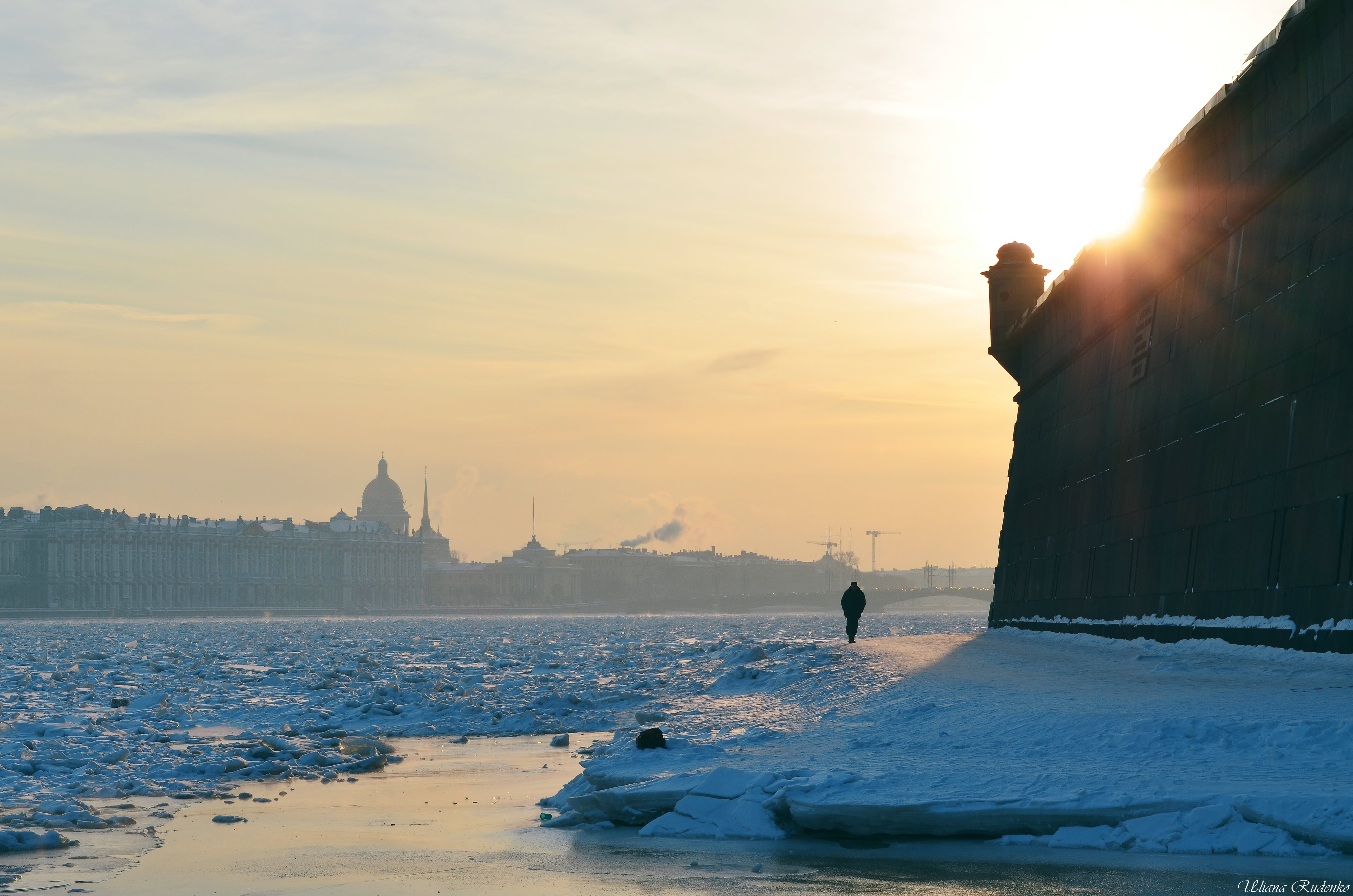 black, loneliness, cold temperature, travel, town, europe, snow, sunrise - Dawn, urban Skyline, sun, landscape, nature, dusk, cold - Temperature, Neva, HD Wallpaper