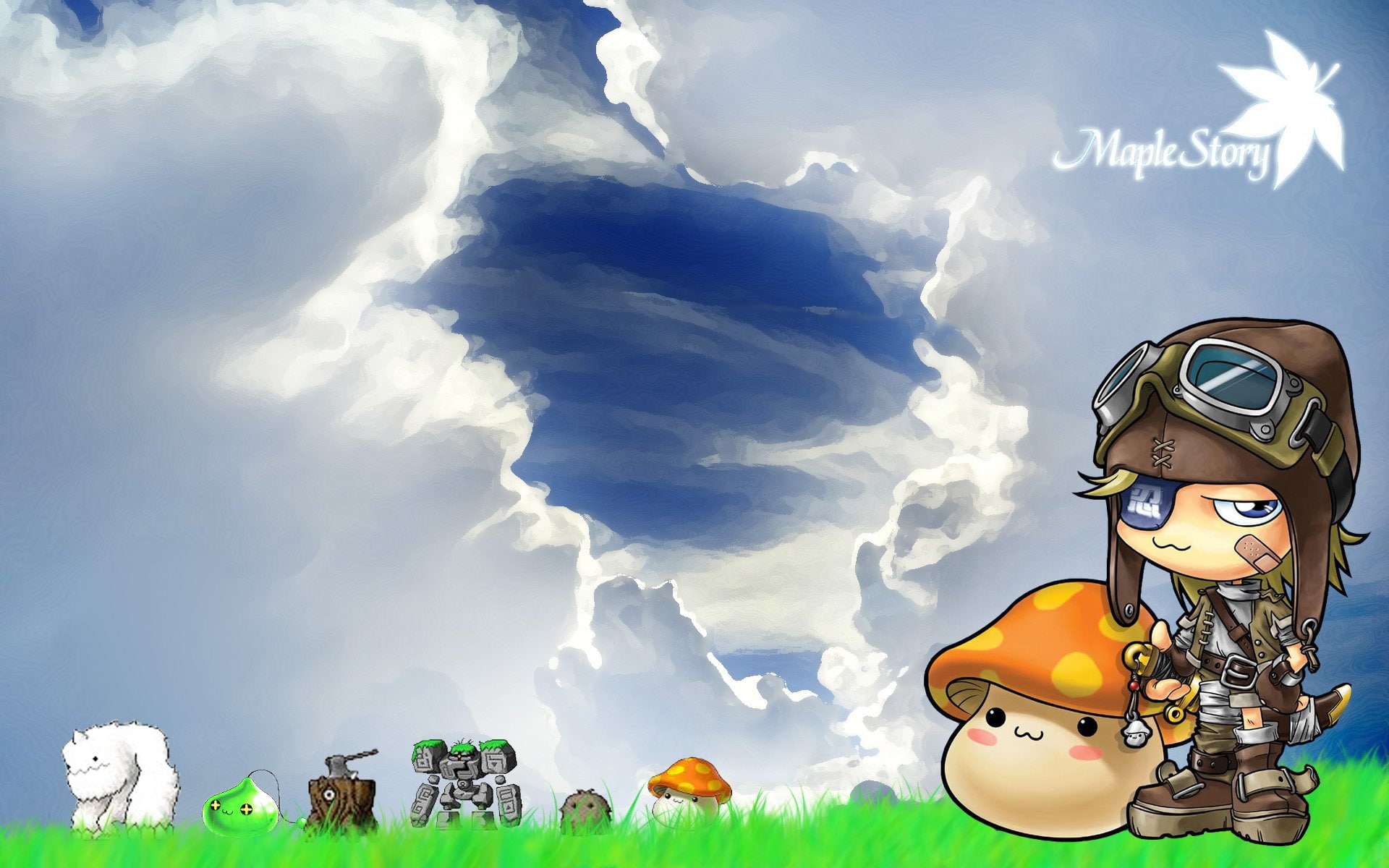 maple, maplestory, 1080P, 2 d, online, scrolling, fantasy, rpg, story, family, mmo, HD Wallpaper