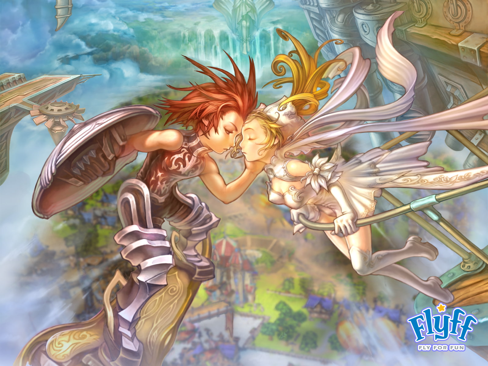 mmo, fighting, 720P, anime, action, adventure, fantasy, rpg, 1flyff, flyff, online, manga, HD Wallpaper
