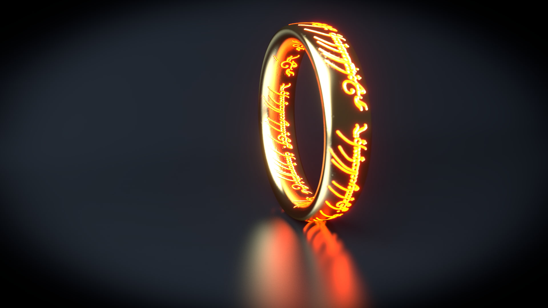 The One Ring, 1080P, rings, The Lord of the Rings, HD Wallpaper