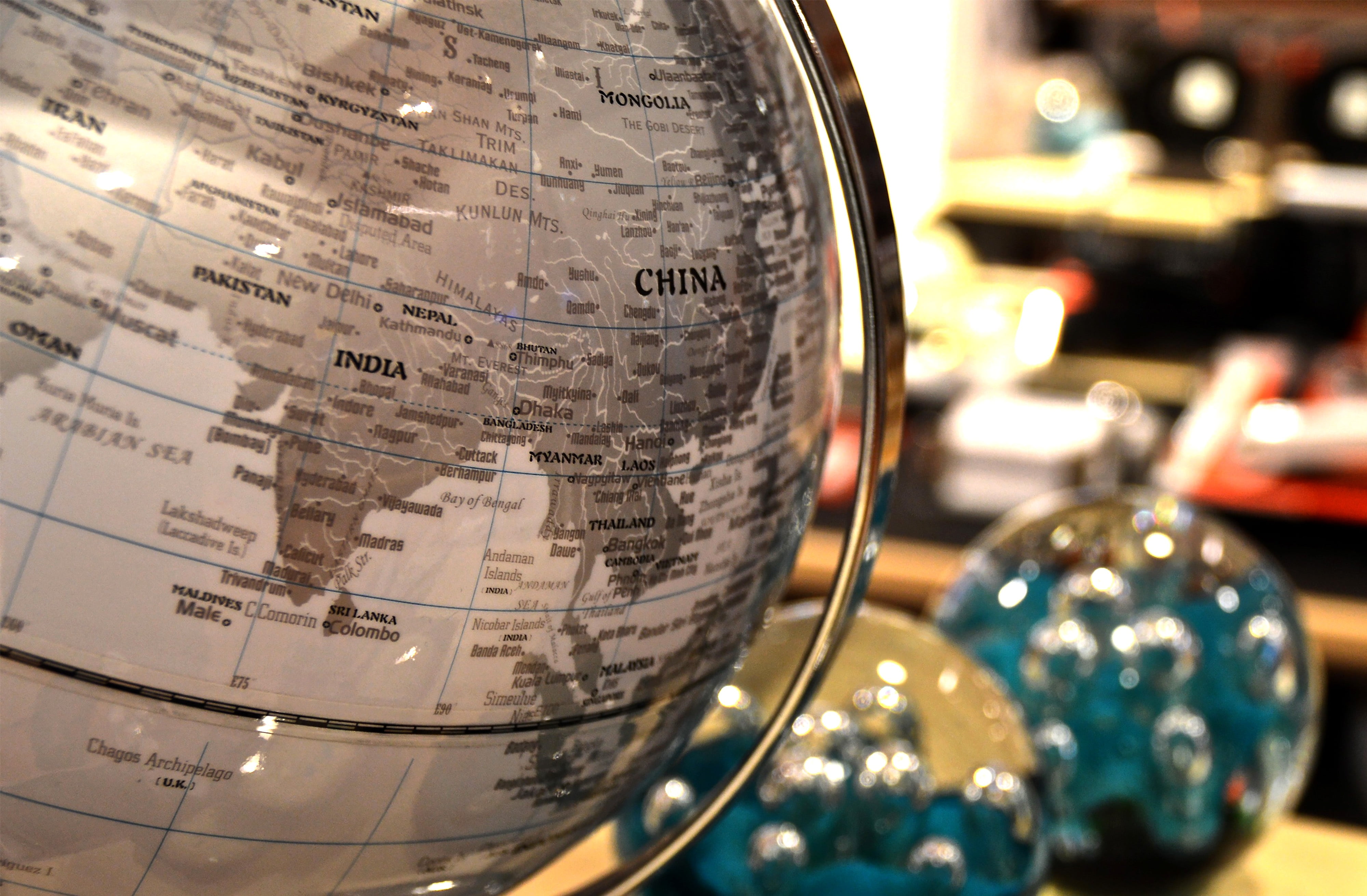 planet - space, single object, no People, globe - man made object, ball, guidance, globe, physical geography, map, close-up, shape, macro, focus on foreground, HD Wallpaper
