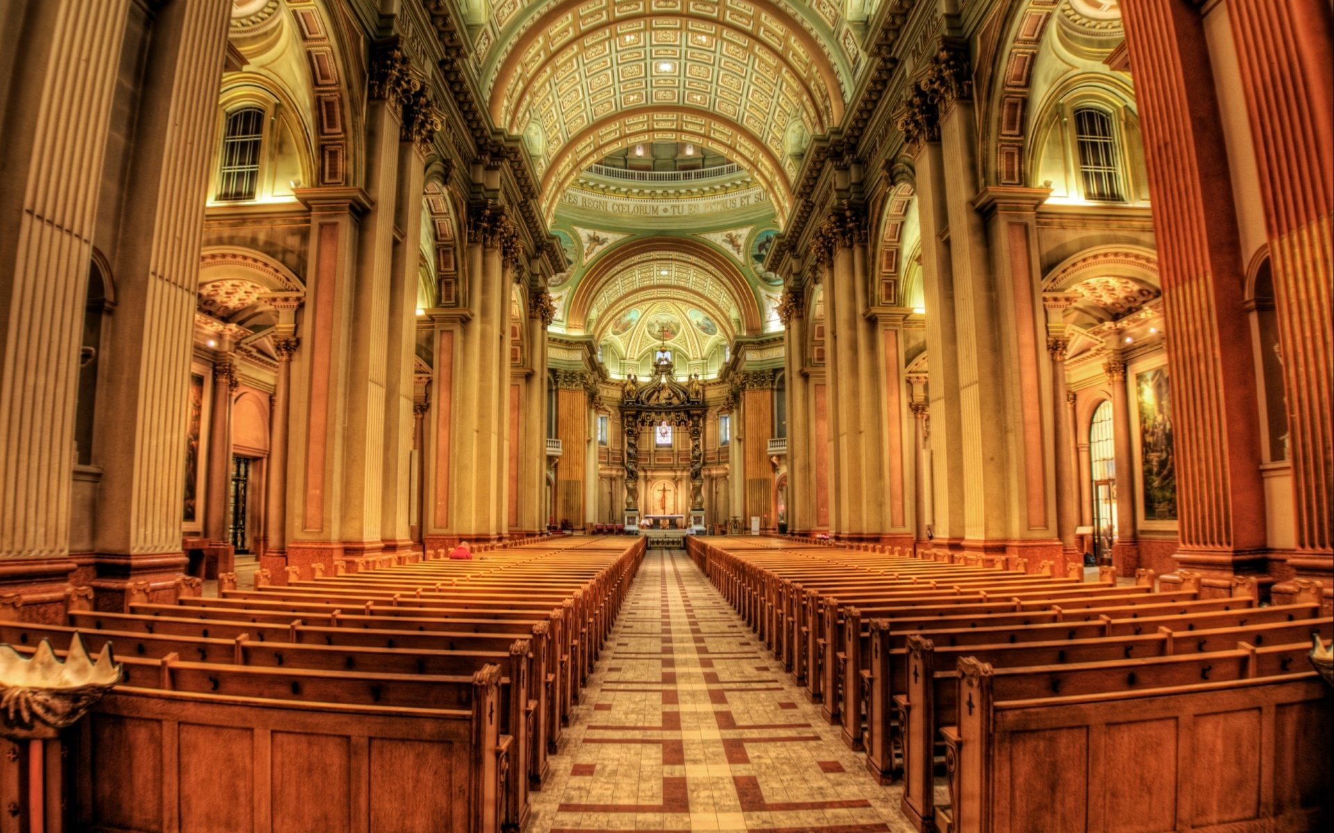Basilicas , Basilique-Cathedrale Marie-Reine du Monde in Montreal, 1080P, HD Wallpaper