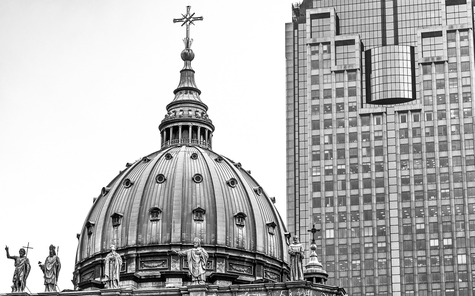 Basilique-Cathedrale Marie-Reine du Monde in Montreal, Basilicas , 1080P, HD Wallpaper