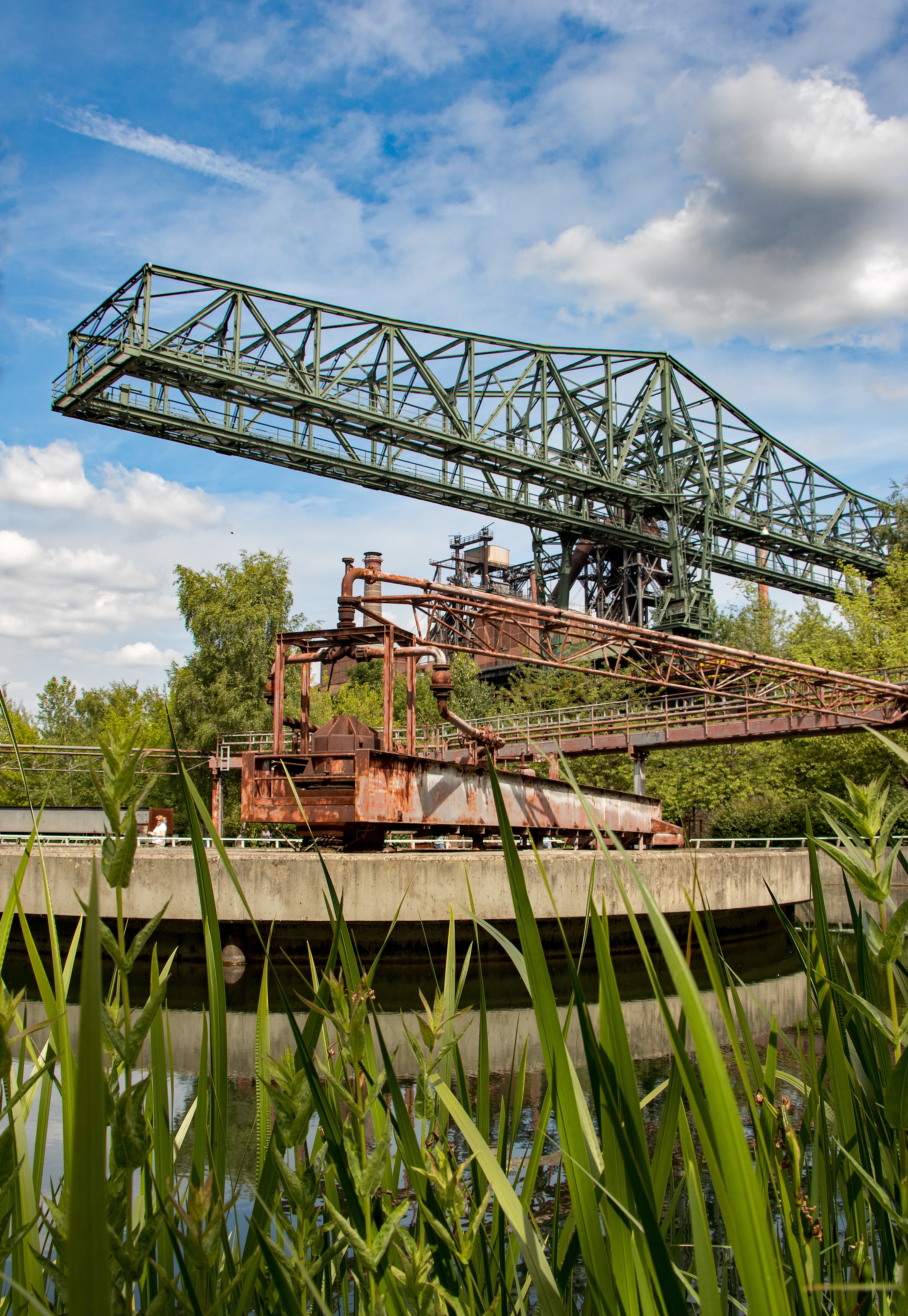 steel production, landscape park, cloud - sky, industrial architecture, day, duisburg, growth, architecture, plant, mining, lost places, building exterior, Phone HD Wallpaper