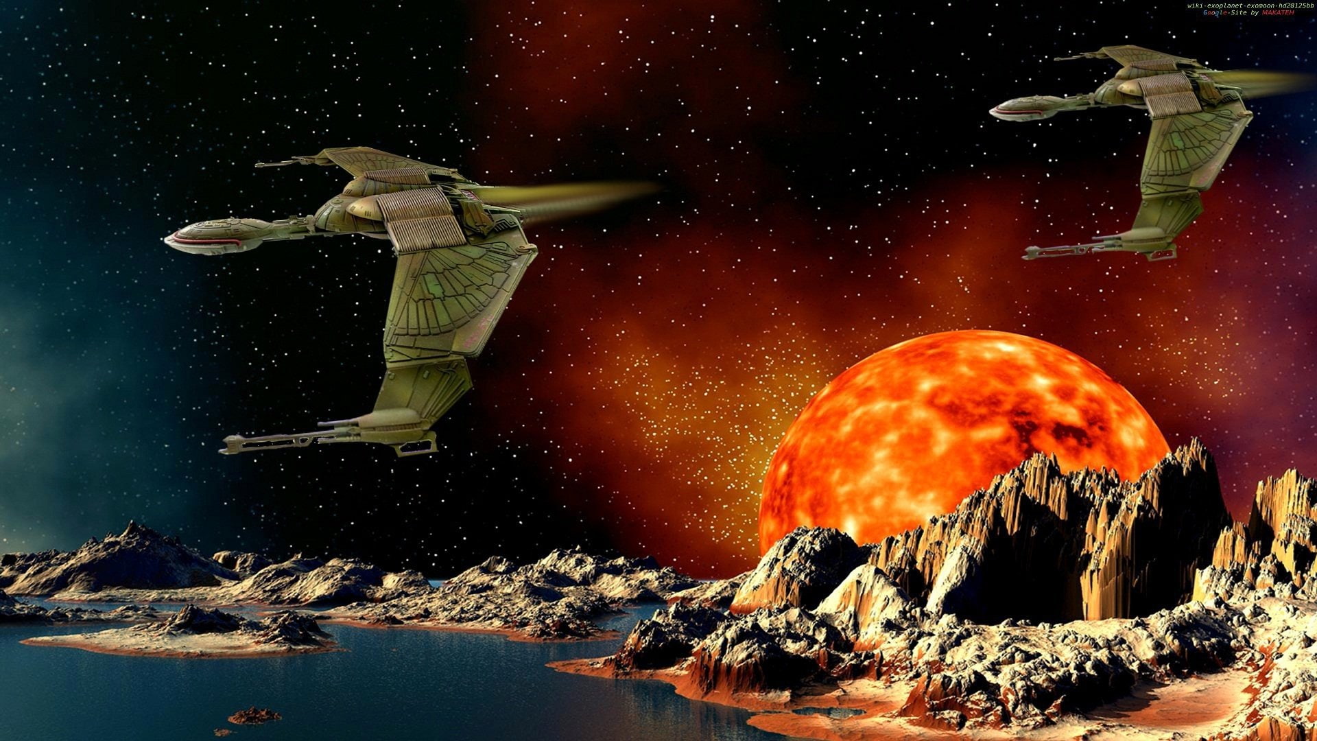 Star Trek, 1080P, Mond, Raumschiff, Planet, HD Wallpaper