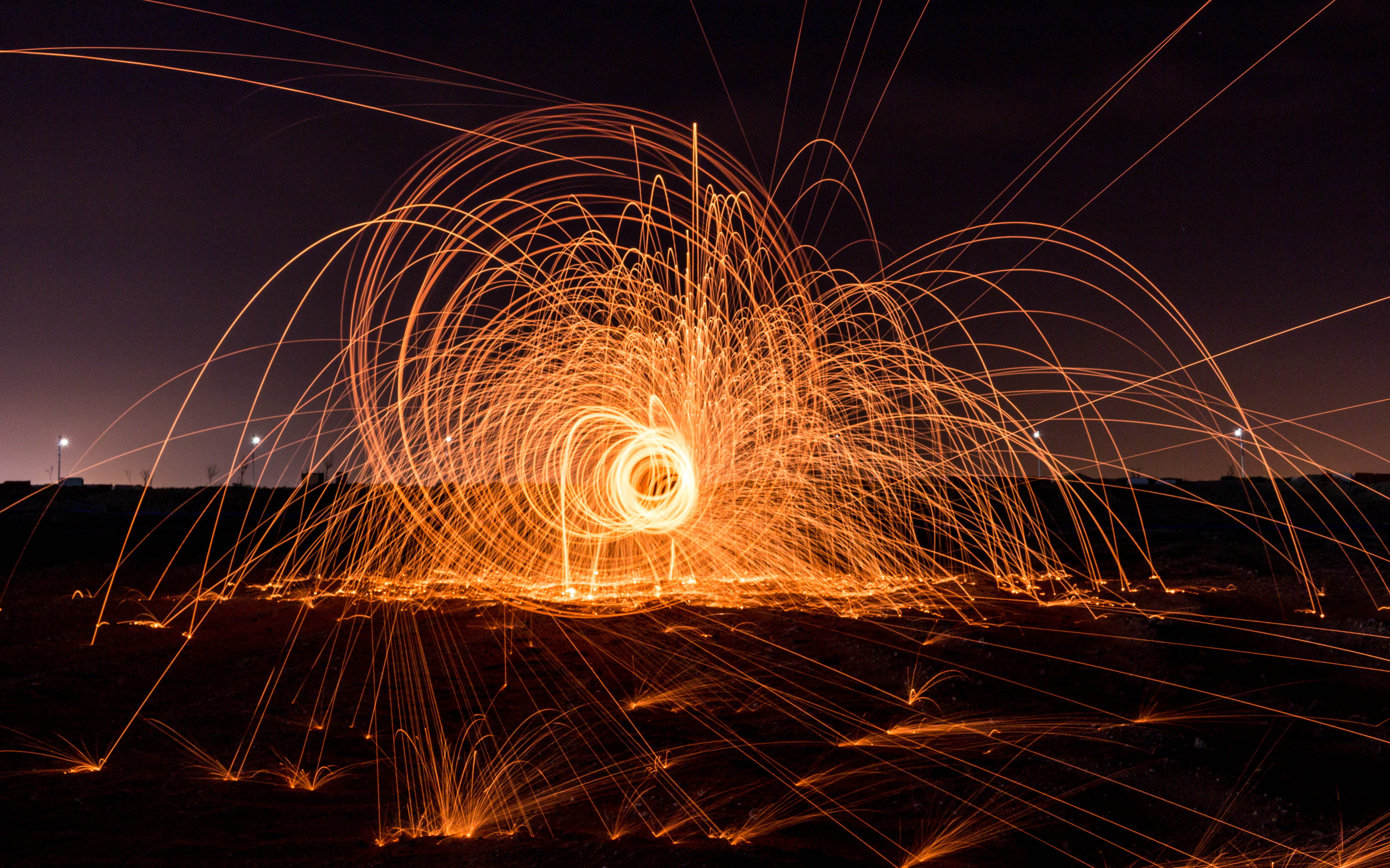 dance, glowing, night, speed, nature, light trail, fireworks, middle east, long exposure, spark, no people, canon 700d, sky, motion, lapse, dubai, firework, HD Wallpaper