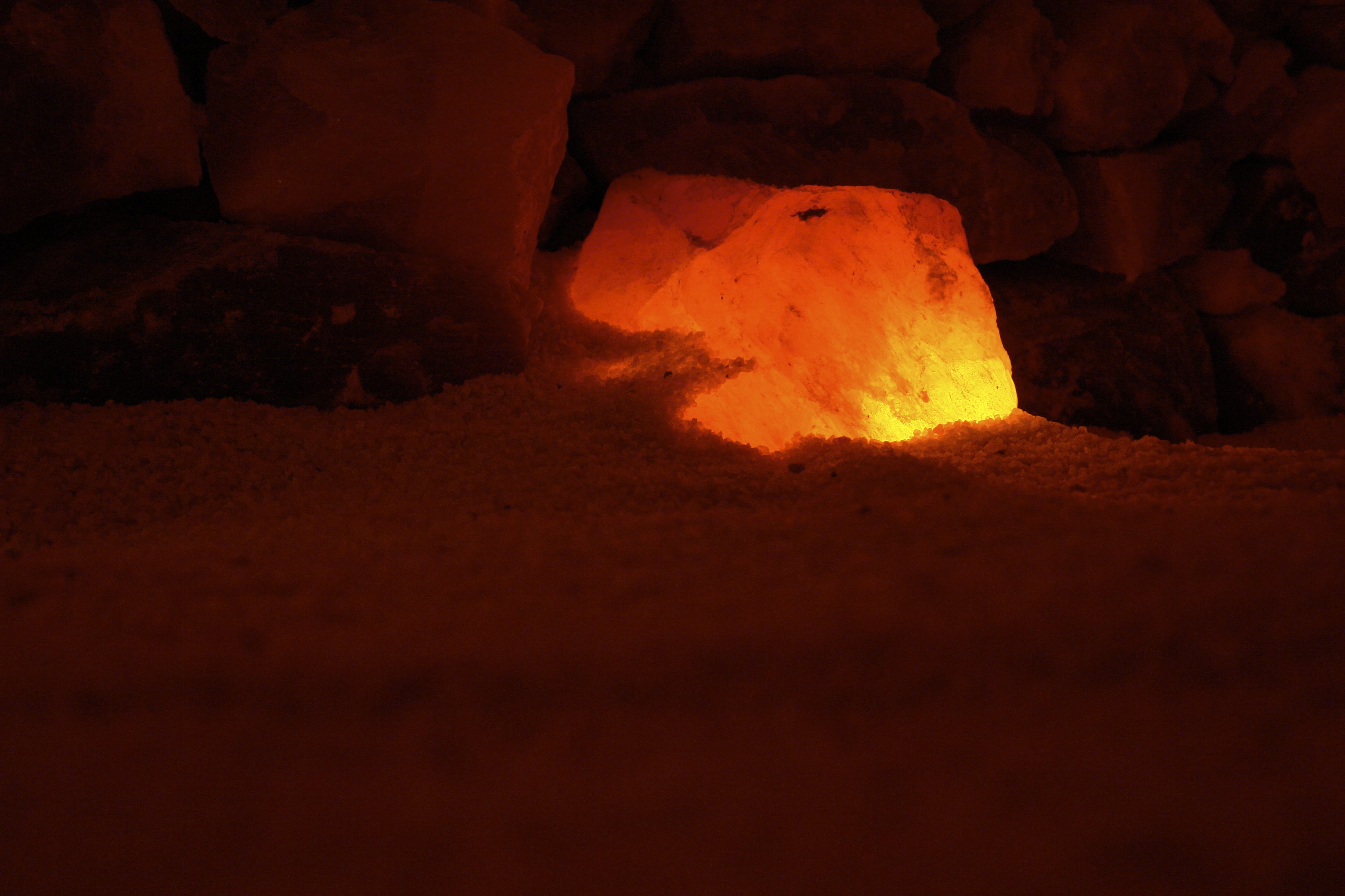 rock, physical geography, heat - temperature, fire, solid, red, land, fire - natural phenomenon, melting, landscape, travel destinations, 4K, molten, glowing, HD Wallpaper