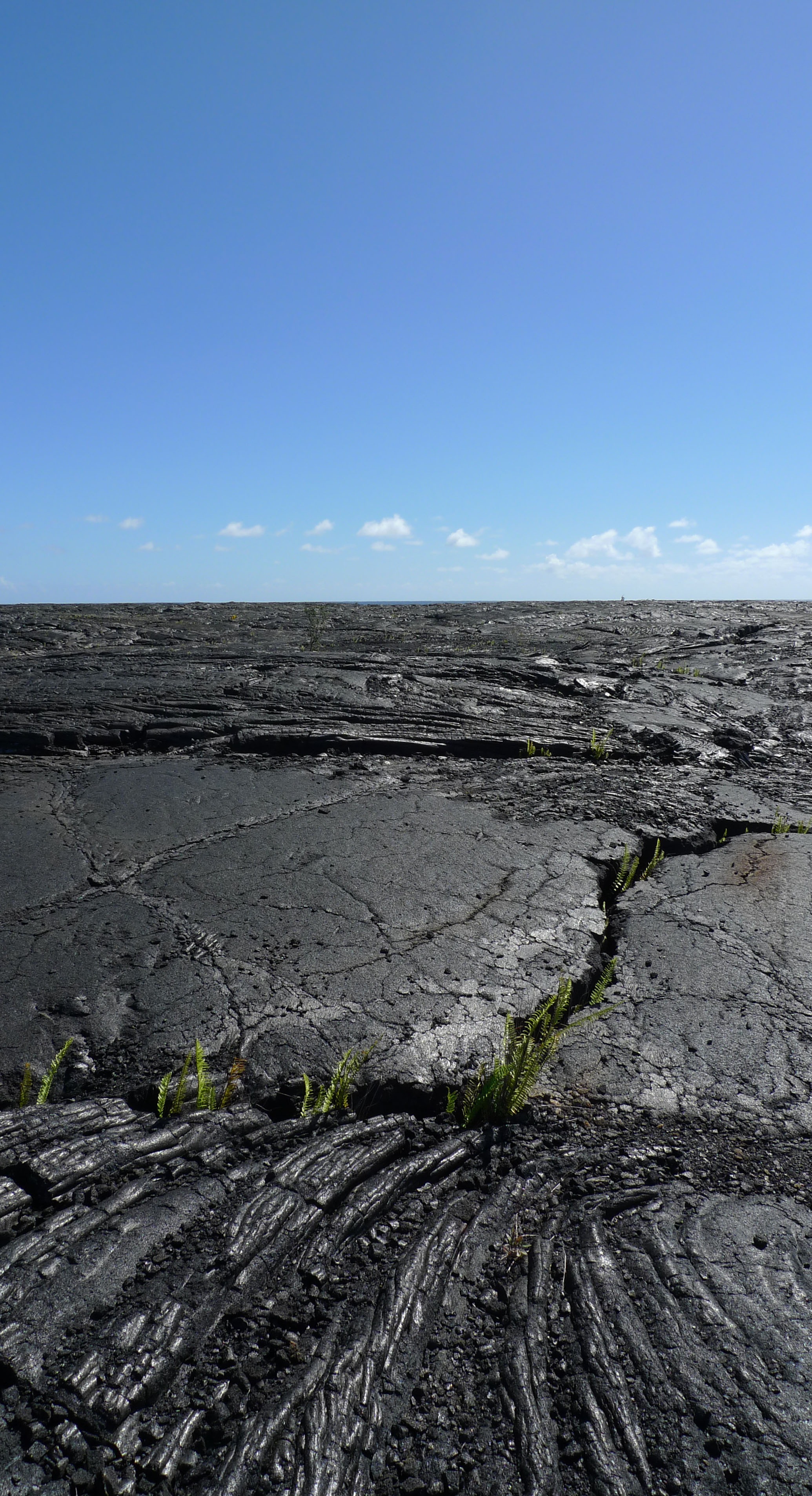 hawaii, arid climate, outdoors, field, day, volcanic, clear sky, no people, sky, pāhoehoe, rock, dirt, island, lava, active, geology, hot, nature, non-urban scene, Phone HD Wallpaper