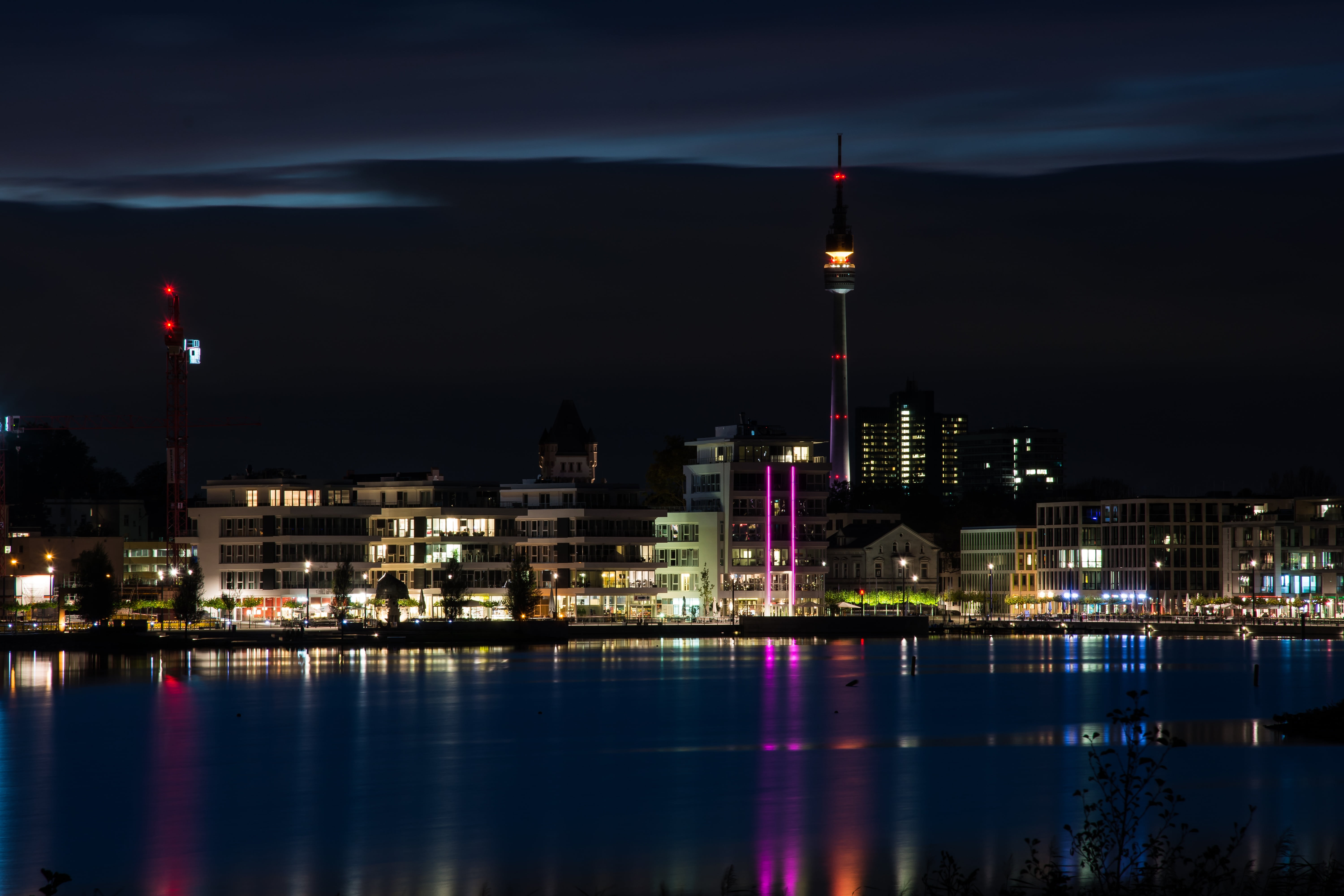 building, city, phoenix lake, no people, tall - high, waterfront, nature, travel destinations, homes, architecture, 5K, building exterior, sky, dortmund, HD Wallpaper