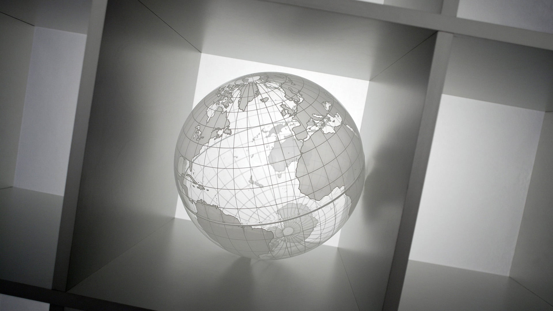 office, light, energy, technology, digital, metal, sphere, planet earth, futuristic, global, looking glass, internet, power, space, round, graphic, abstract, HD Wallpaper