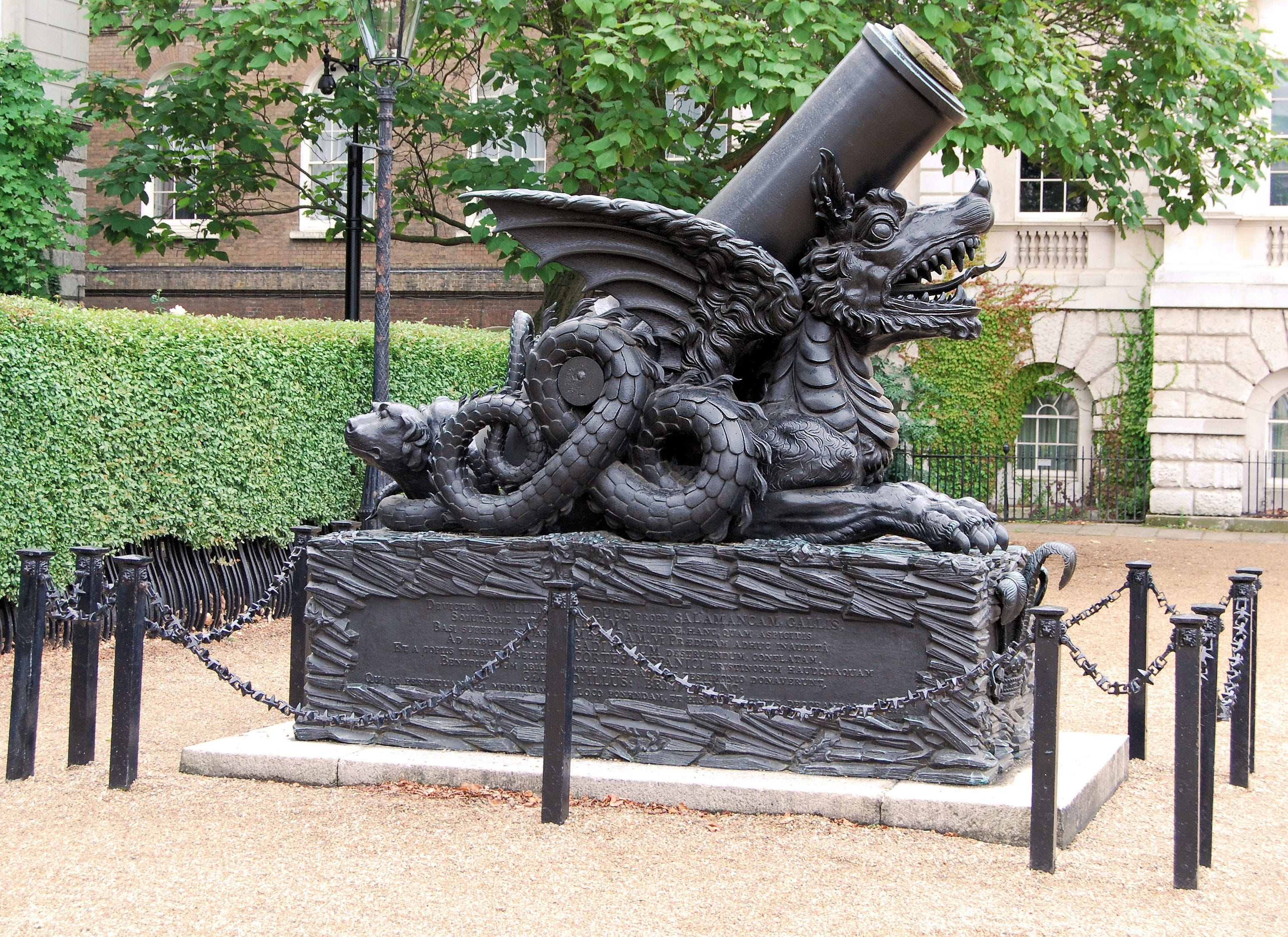 london, memorial, architecture, Chinese Dragon, nature, tree, horse guards parade, creativity, human representation, representation, outdoors, craft, no people, HD Wallpaper
