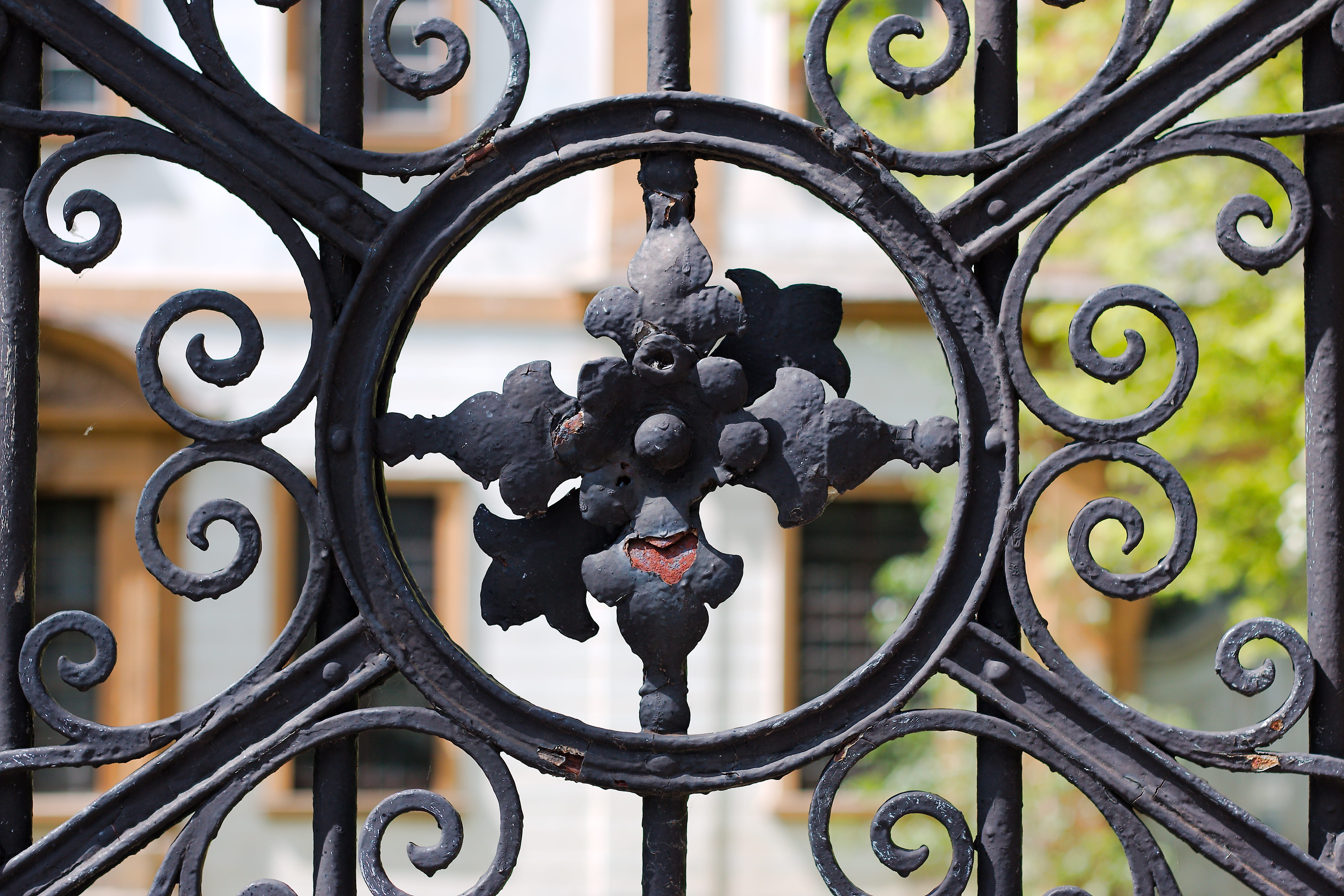 black color, antique, wrought iron, ornate, retro, architecture, protection, outdoors, railing, fence, goal, rusted, boundary, day, no people, ornament, HD Wallpaper