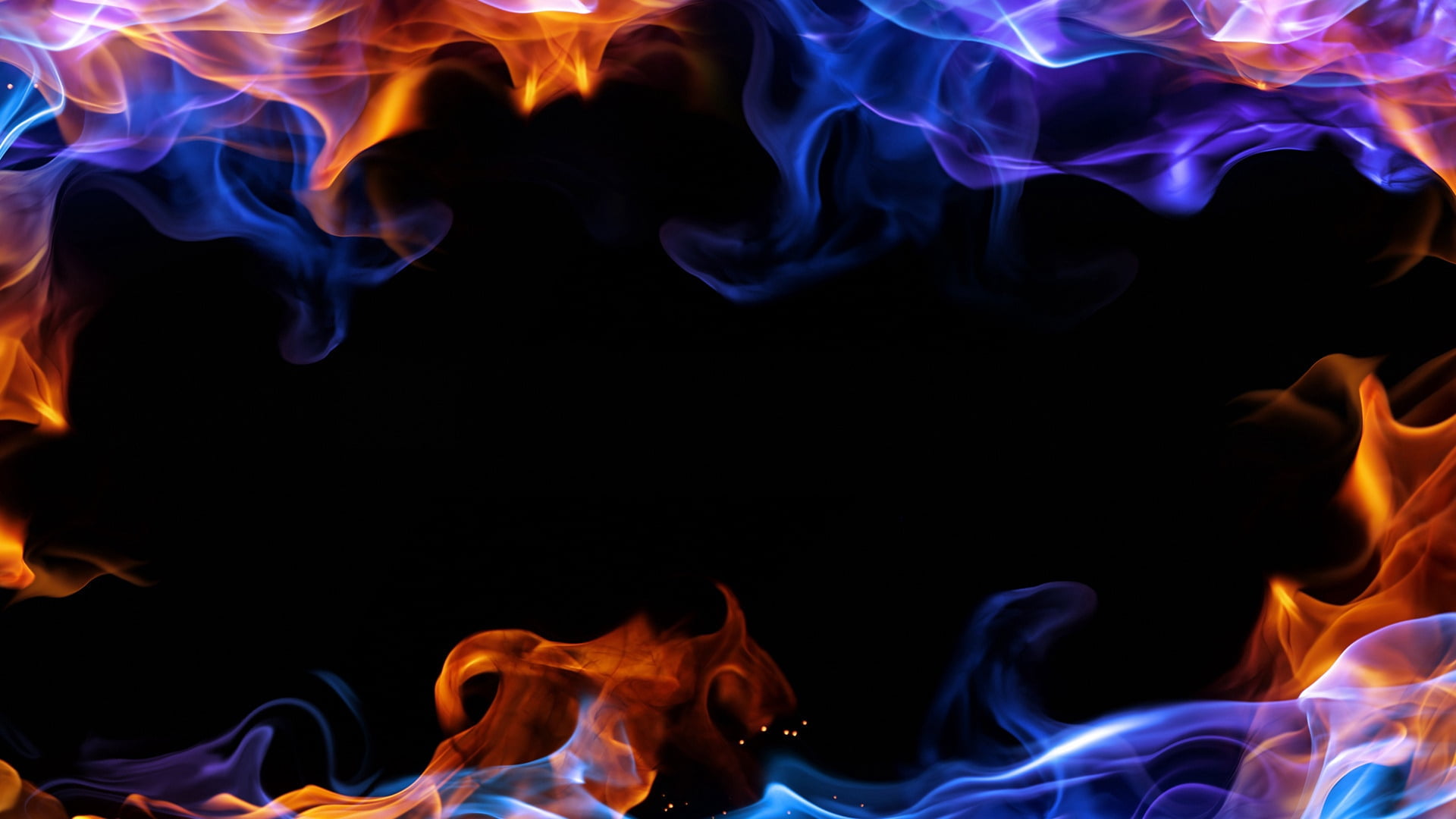 flowing, abstract backgrounds, danger, burning, inferno, studio shot, burnt, yellow, orange, smoke, flame, background, play of light, smoke - physical structure, HD Wallpaper