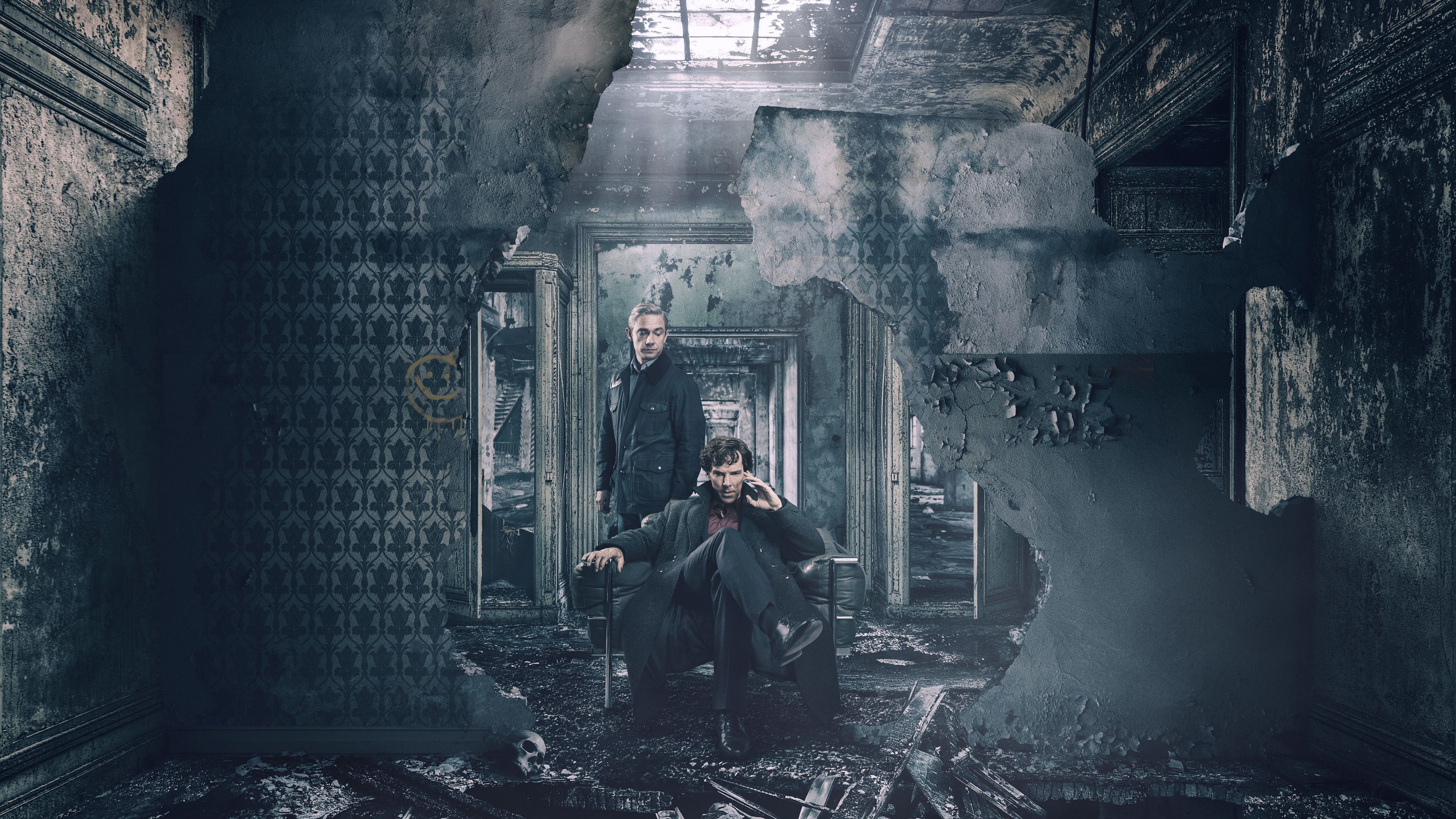 Sherlock Season 4, Martin Freeman, 5k, TV Series, Benedict Cumberbatch, 5K, HD Wallpaper