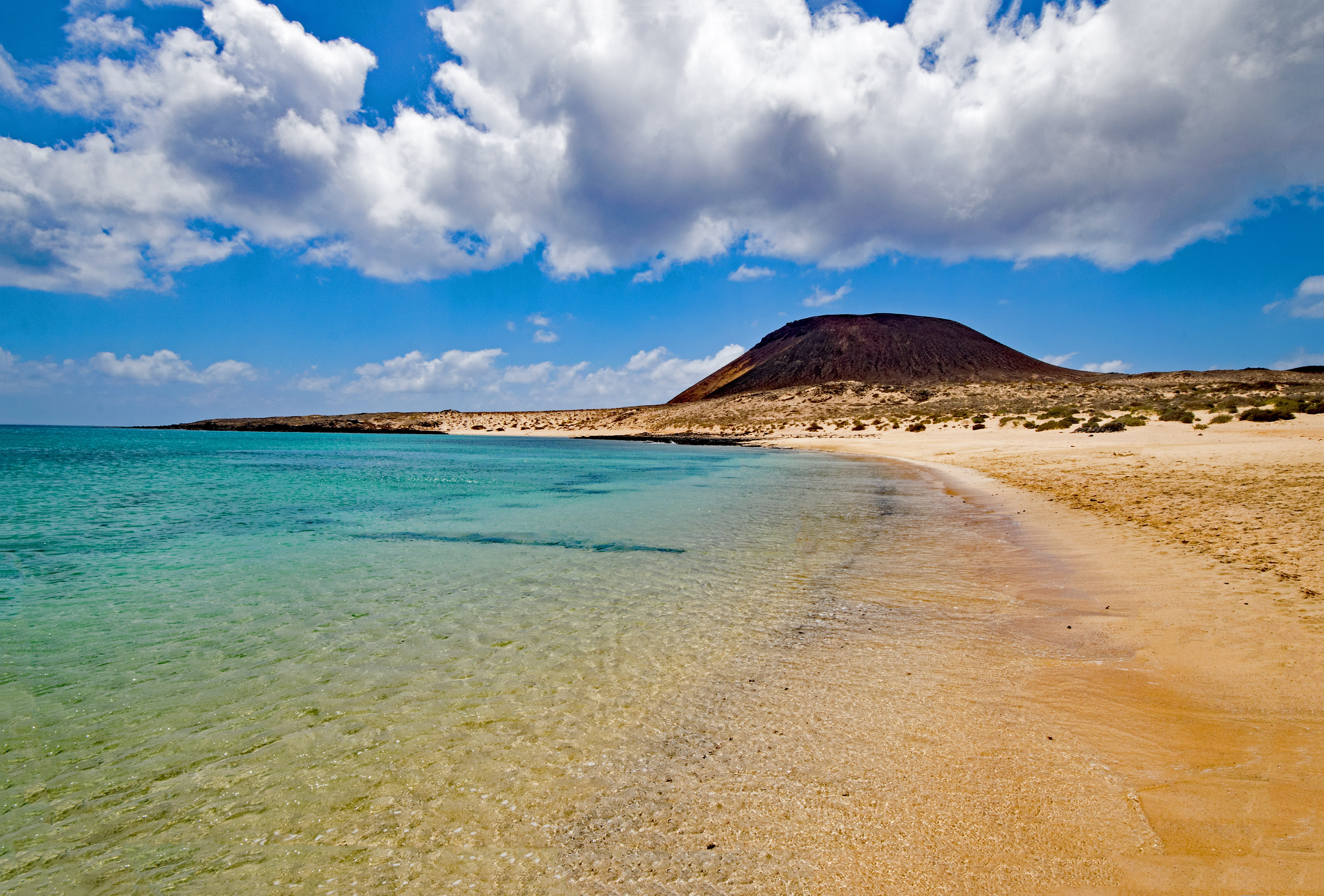 beauty In Nature, idyllic, coast, travel, blue, water, scenics - nature, africa, tranquil Scene, no People, sea, climate, scenics, canary islands, graciosa, HD Wallpaper