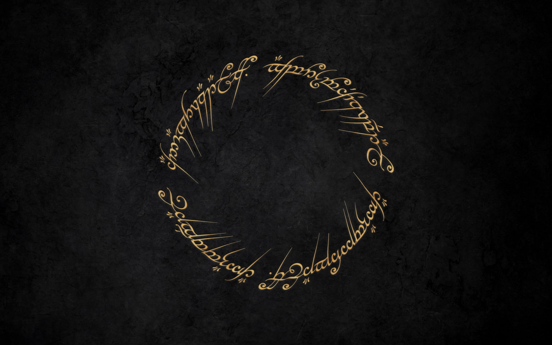 western script, black color, single object, luxury, no people, black background, 1080P, emotion, studio shot, wealth, j r r_ tolkien minimalism the lord of the rings rings artwork fantasy art, HD Wallpaper