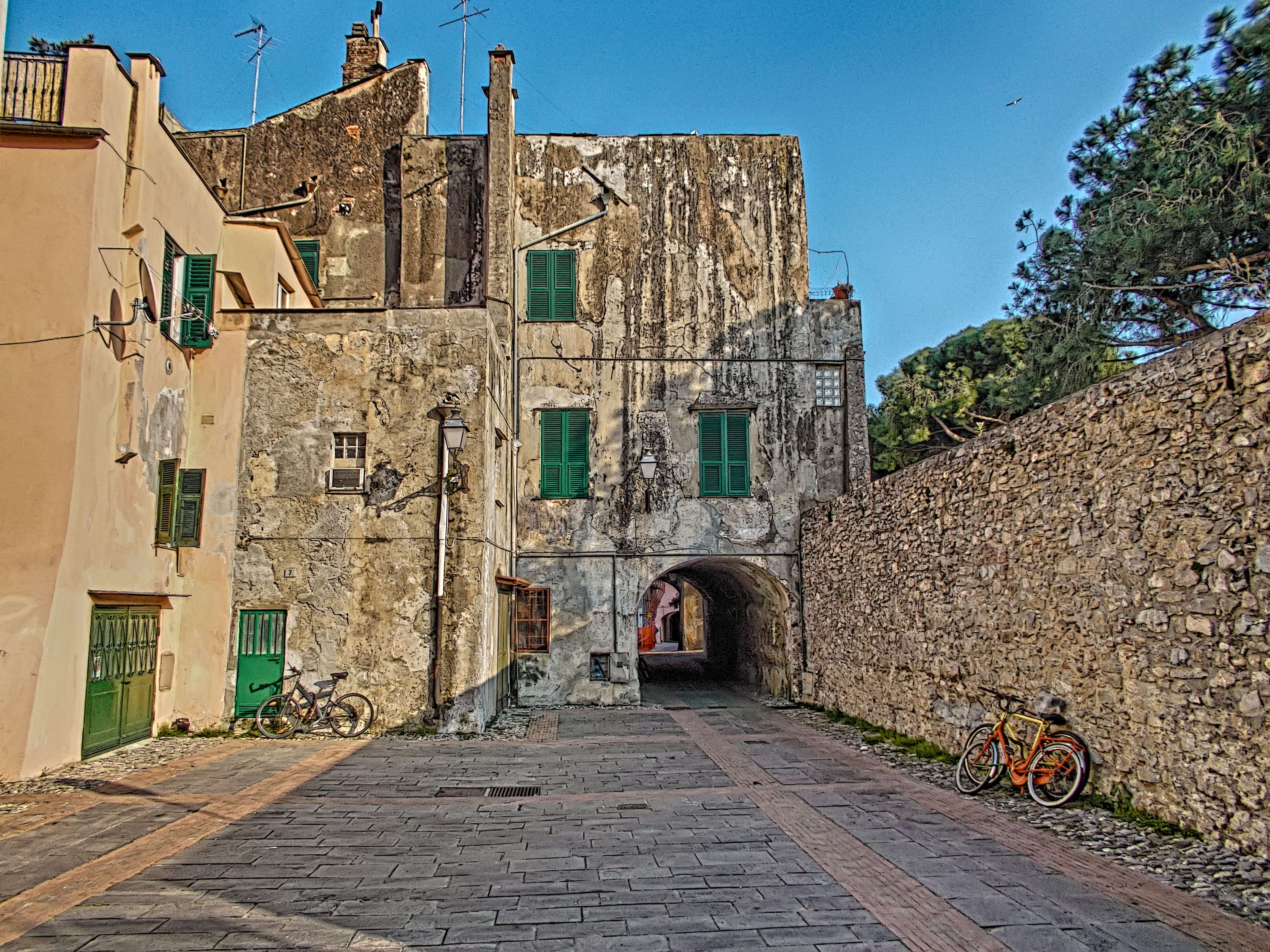built Structure, Liguria, building Exterior, ancient, signs, alley, footpath, 4K, cultures, architecture, time, street, historical centre, town, history, HD Wallpaper