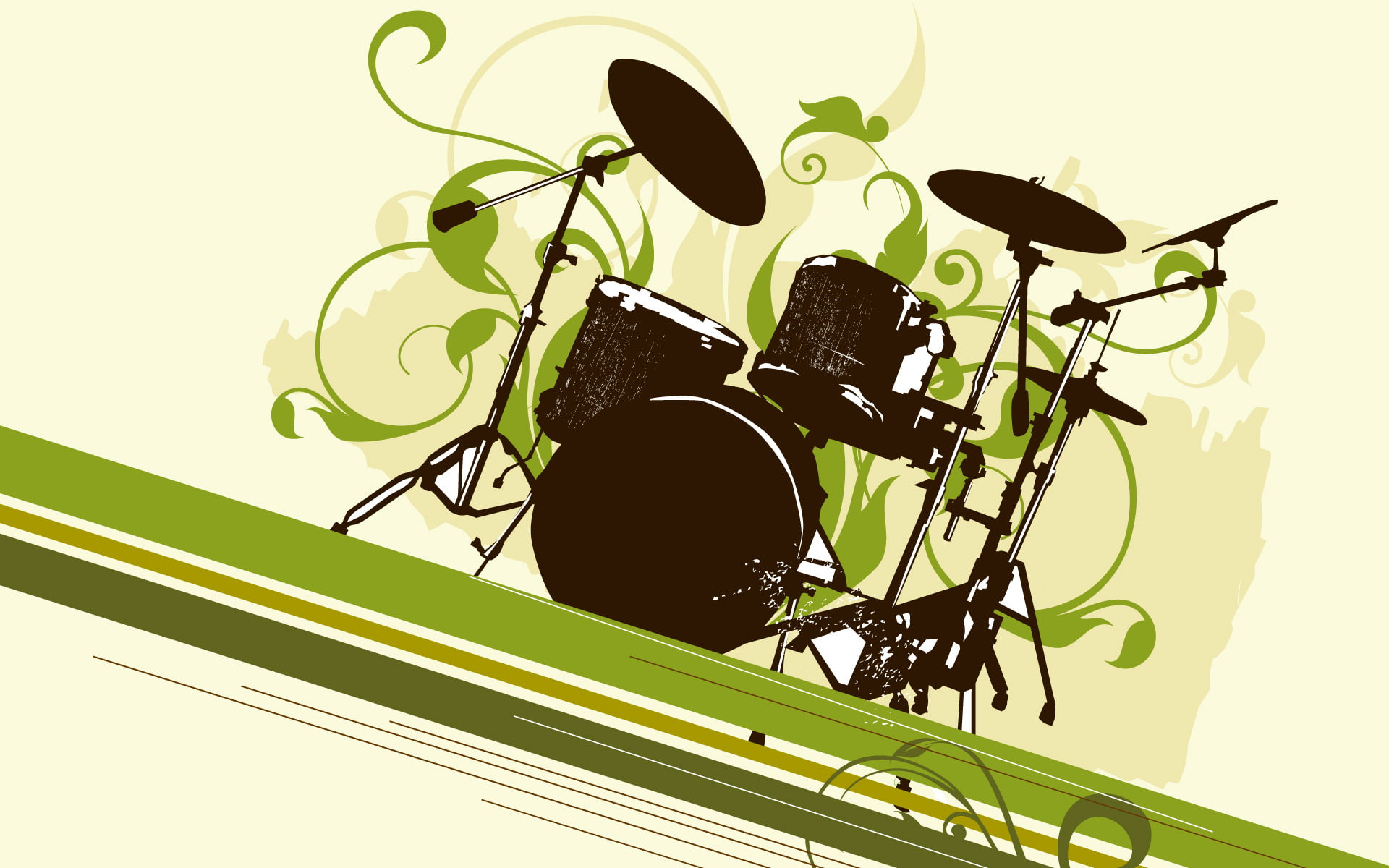 vector and design, musical, instruments, 1080P, HD Wallpaper