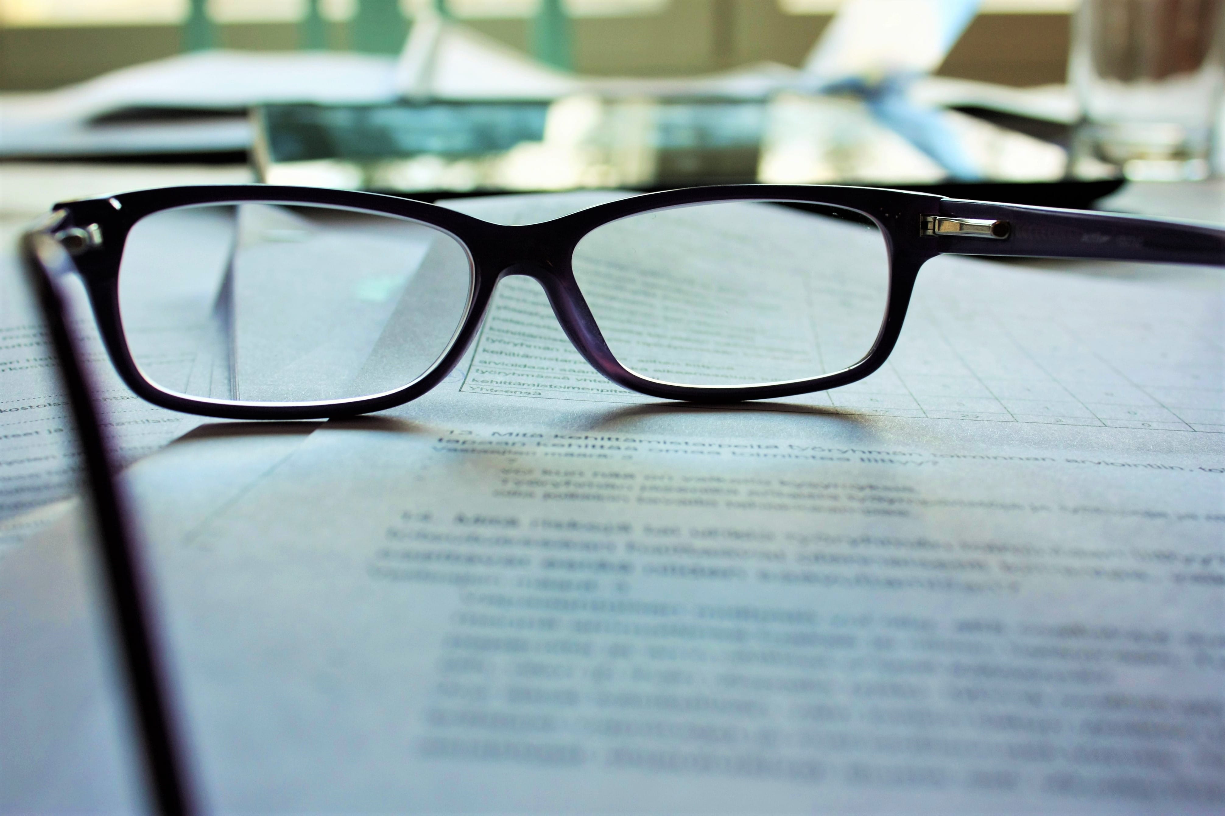 text, top, glasses, study, printer, table, eyewear, newspaper, reading glasses, framed, eyeglasses, book, publication, business, indoors, no people, close-up, HD Wallpaper