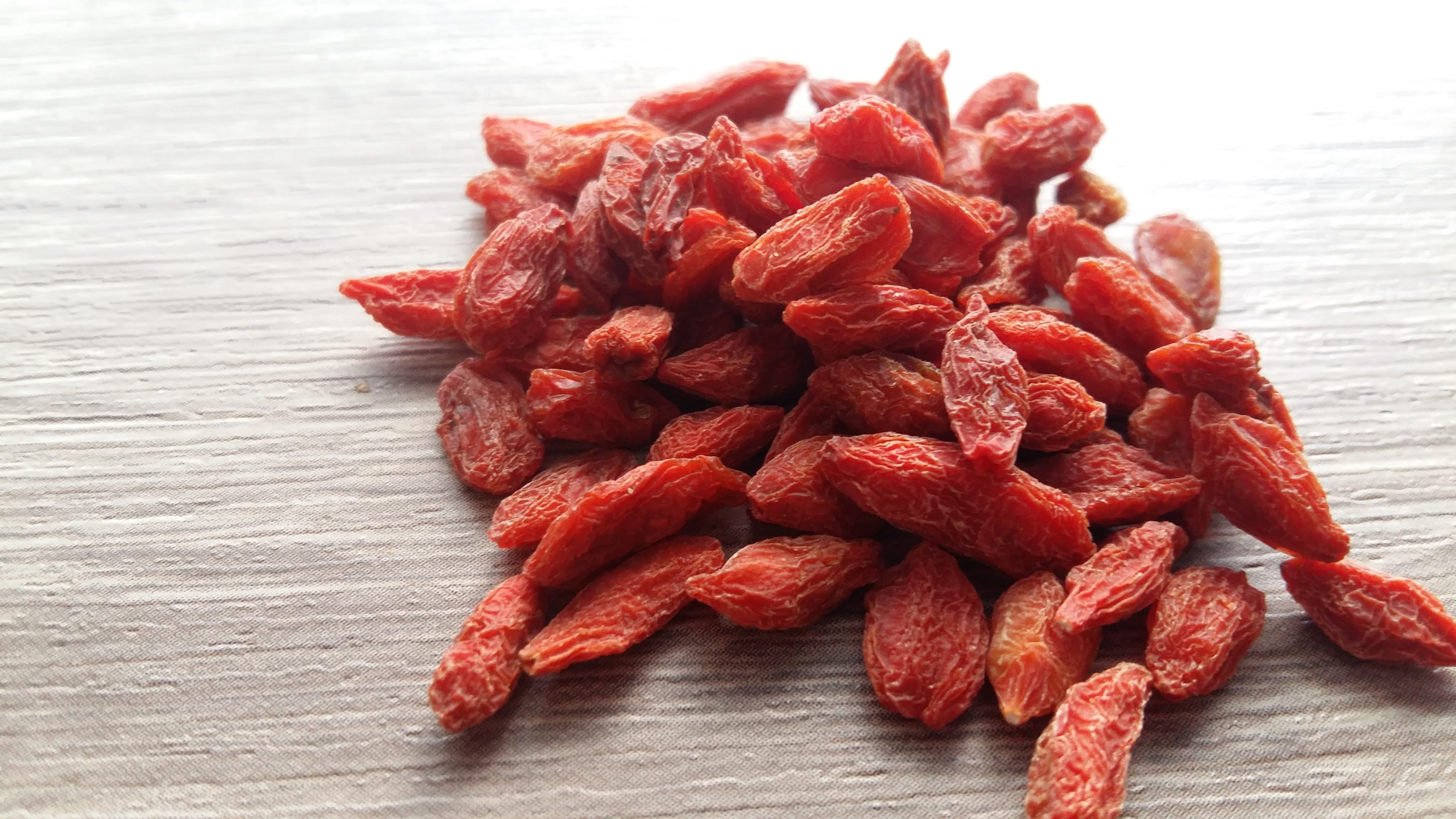 spice, indoors, food, 4K, goji, stack, heap, antirust, ingredient, focus on foreground, fruit, healthy eating, high angle view, vegan food, recipe, freshness, HD Wallpaper