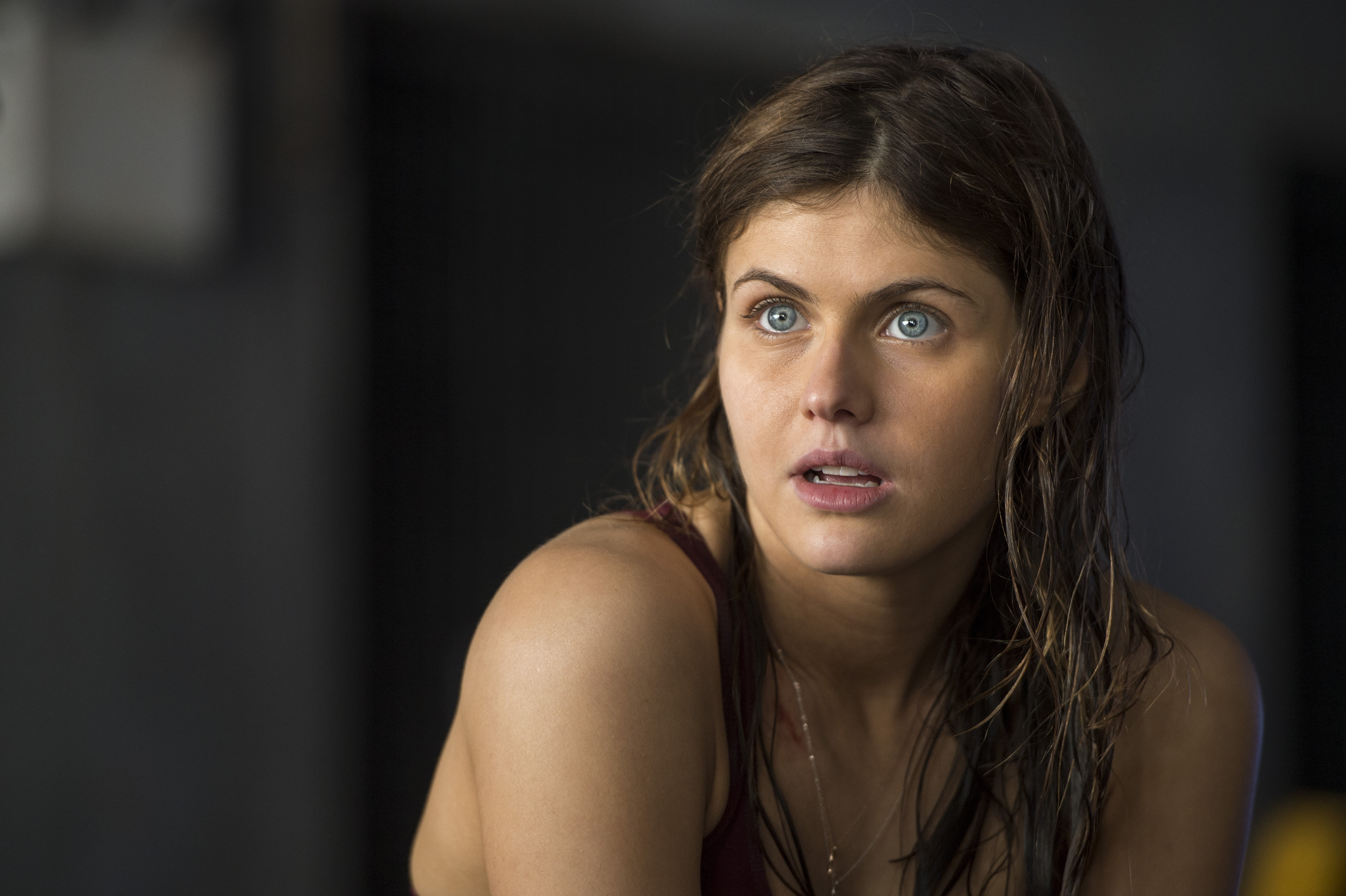 young adult, contemplation, body part, serious, San Andreas, women, adult, one person, Alexandra Daddario, 4K, human face, 4K, long hair, depression - sadness, HD Wallpaper