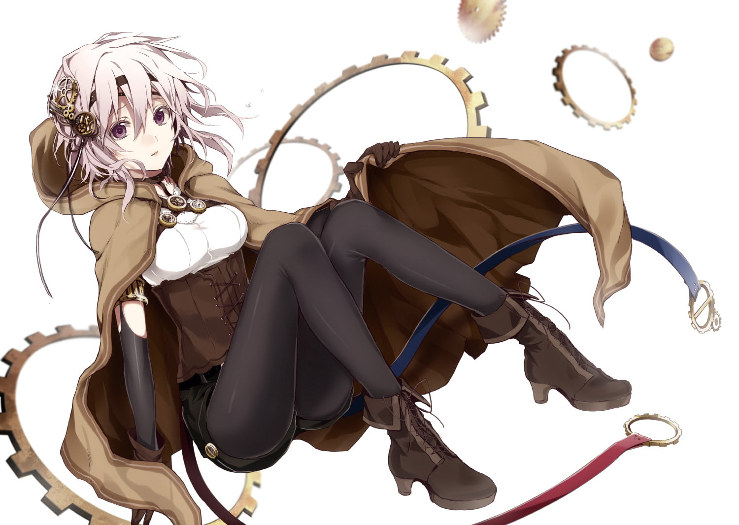 pantyhose, ako, short, arisaka, original, 720P, hair, HD Wallpaper