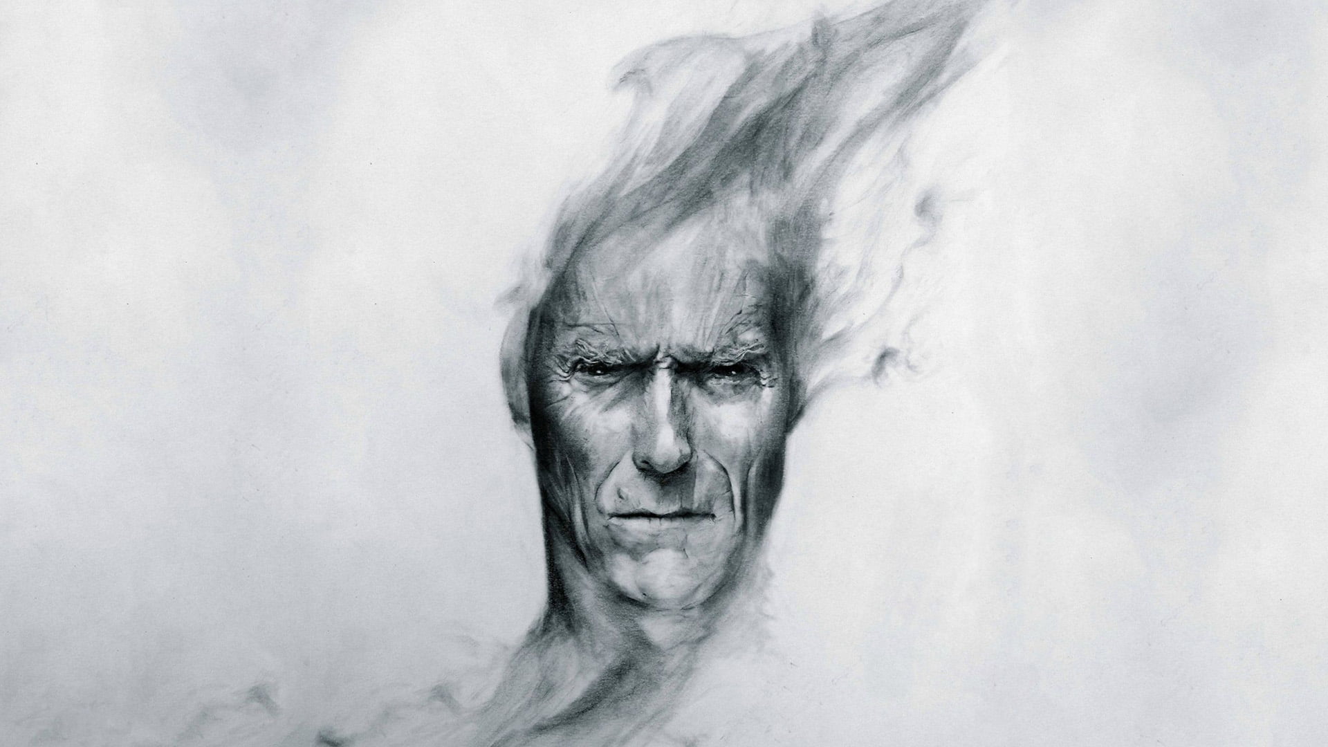 drawing, shape, graphic, fantasy, emotion, art, depression, retro, black, negative emotion, headshot, human body part, bizarre, wrinkle, one person, close-up, HD Wallpaper