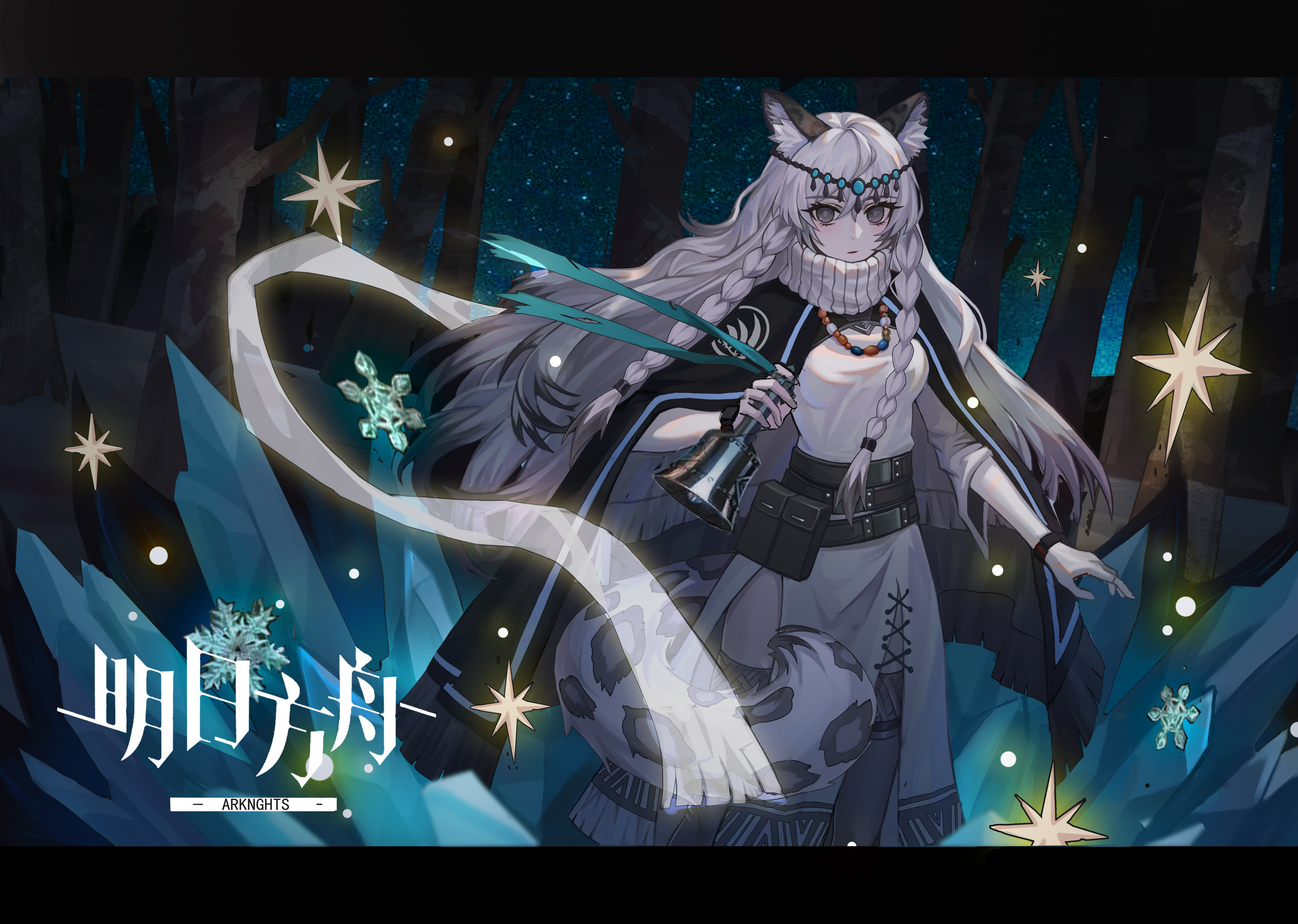 Hatsuyuki (Arknights), Arknights, sketch (artist), 5K, anime, anime girls, HD Wallpaper