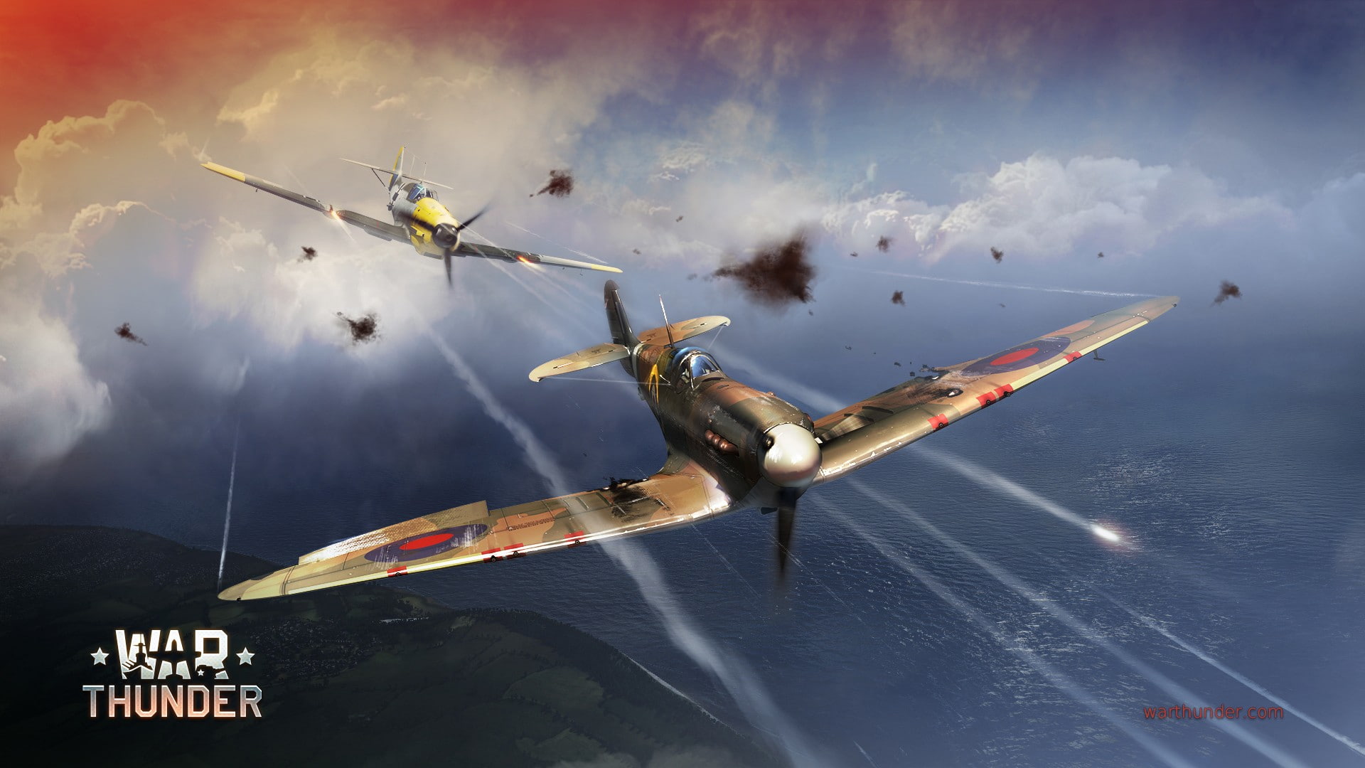 army, airshow, navy, military, transportation, aerobatics, smoke - physical structure, on the move, sky, flying, War Thunder, motion, no people, airplane, HD Wallpaper