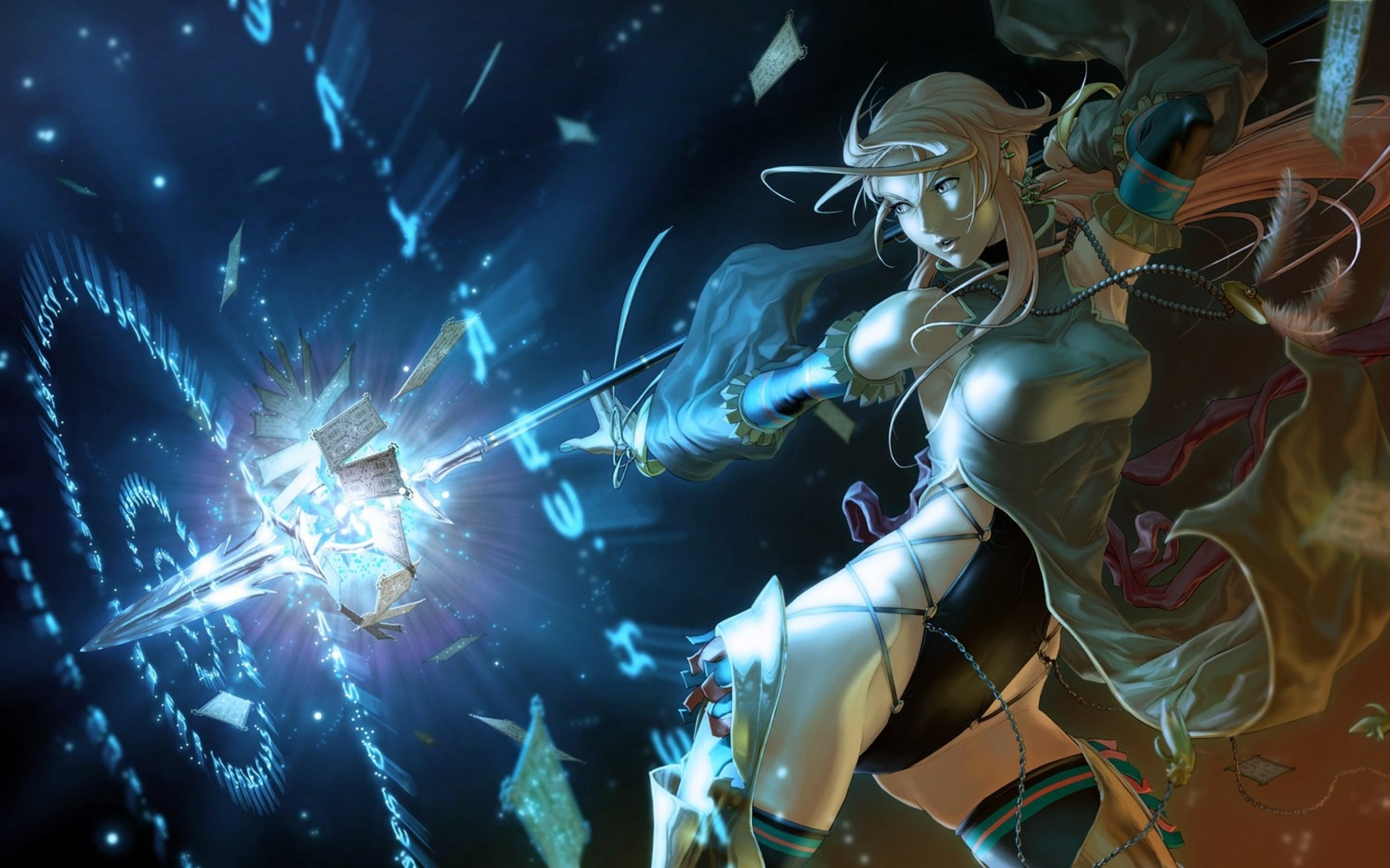 ocampo, deviantart, fantasy, women, soft, 2K, chester, magic, wizard, elpinoy, shading, x, girls, anime, HD Wallpaper